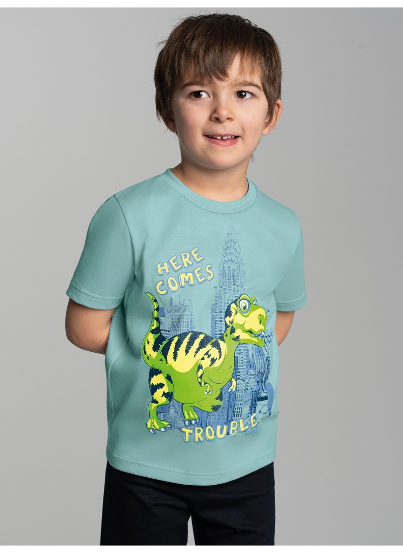 Thumbnail - Trigema T-Shirt "TRIGEMA T-Shirt mit großem Dino-Printmotiv", (1 tlg.)