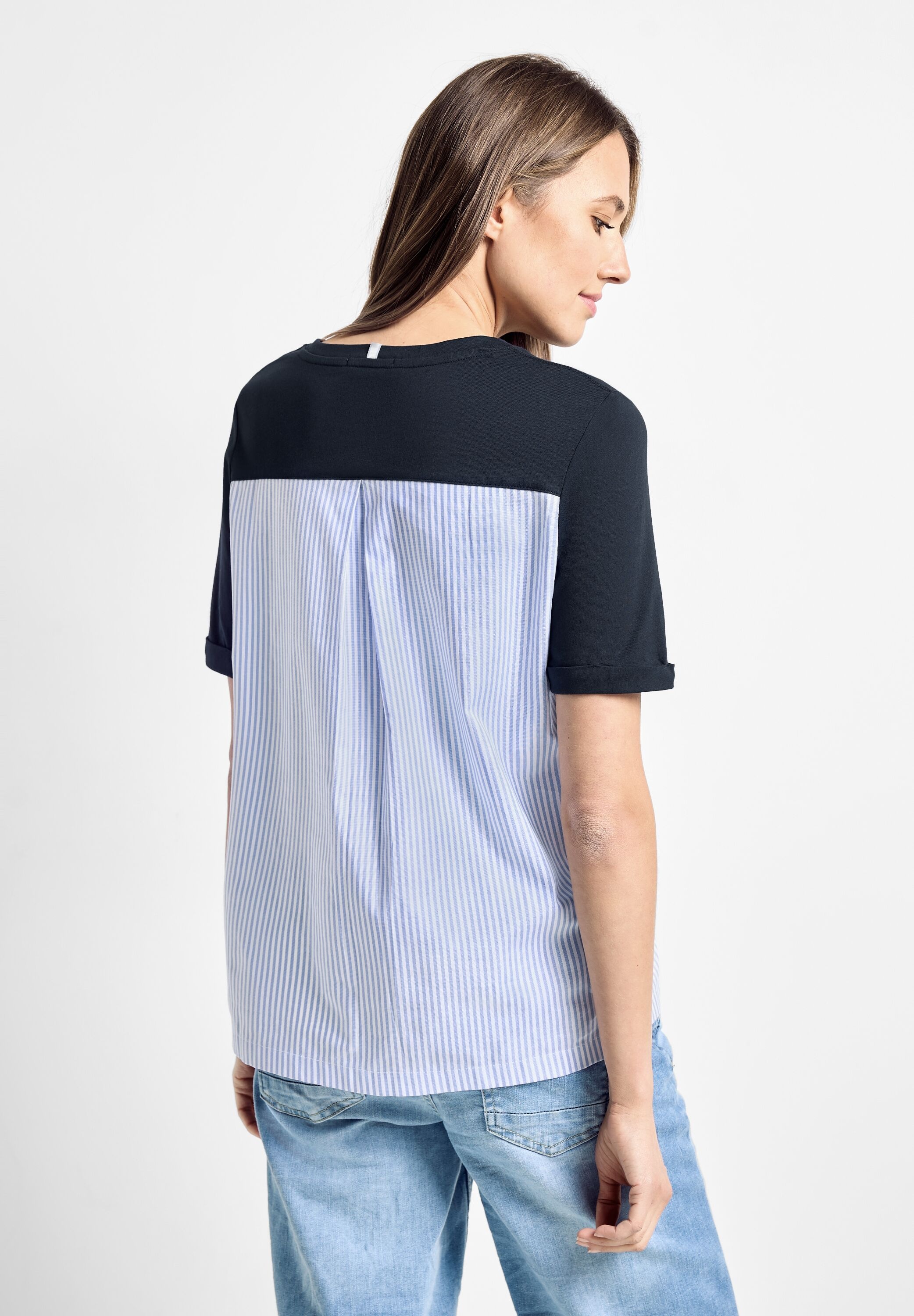 Cecil T-Shirt, aus softem Materialmix