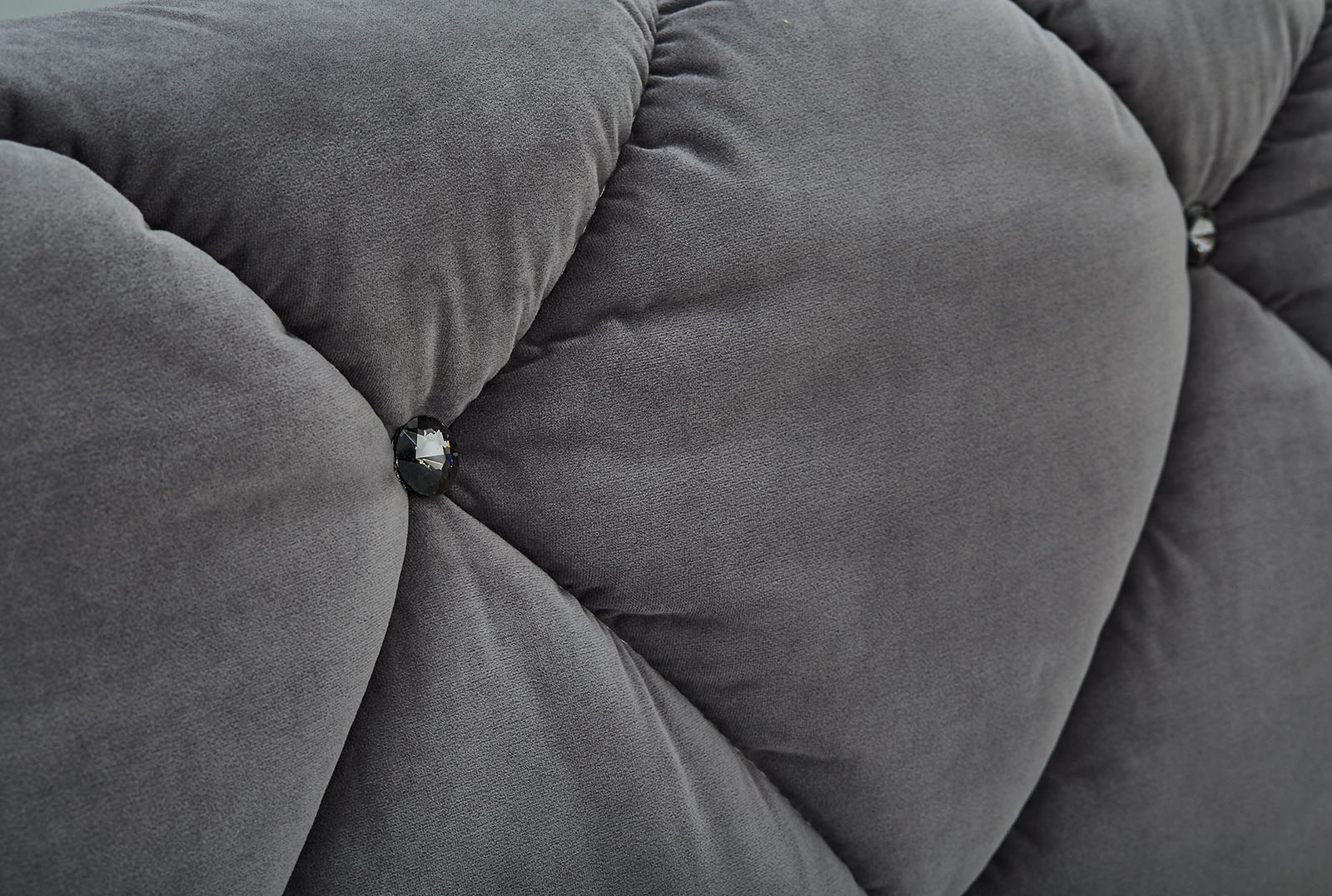 Thumbnail - Jockenhöfer Gruppe Boxspringbett "Bella erhältlich in 140 & 180cm Breite" mit Kaltschaum-Topper und Rauchglas-Steinen