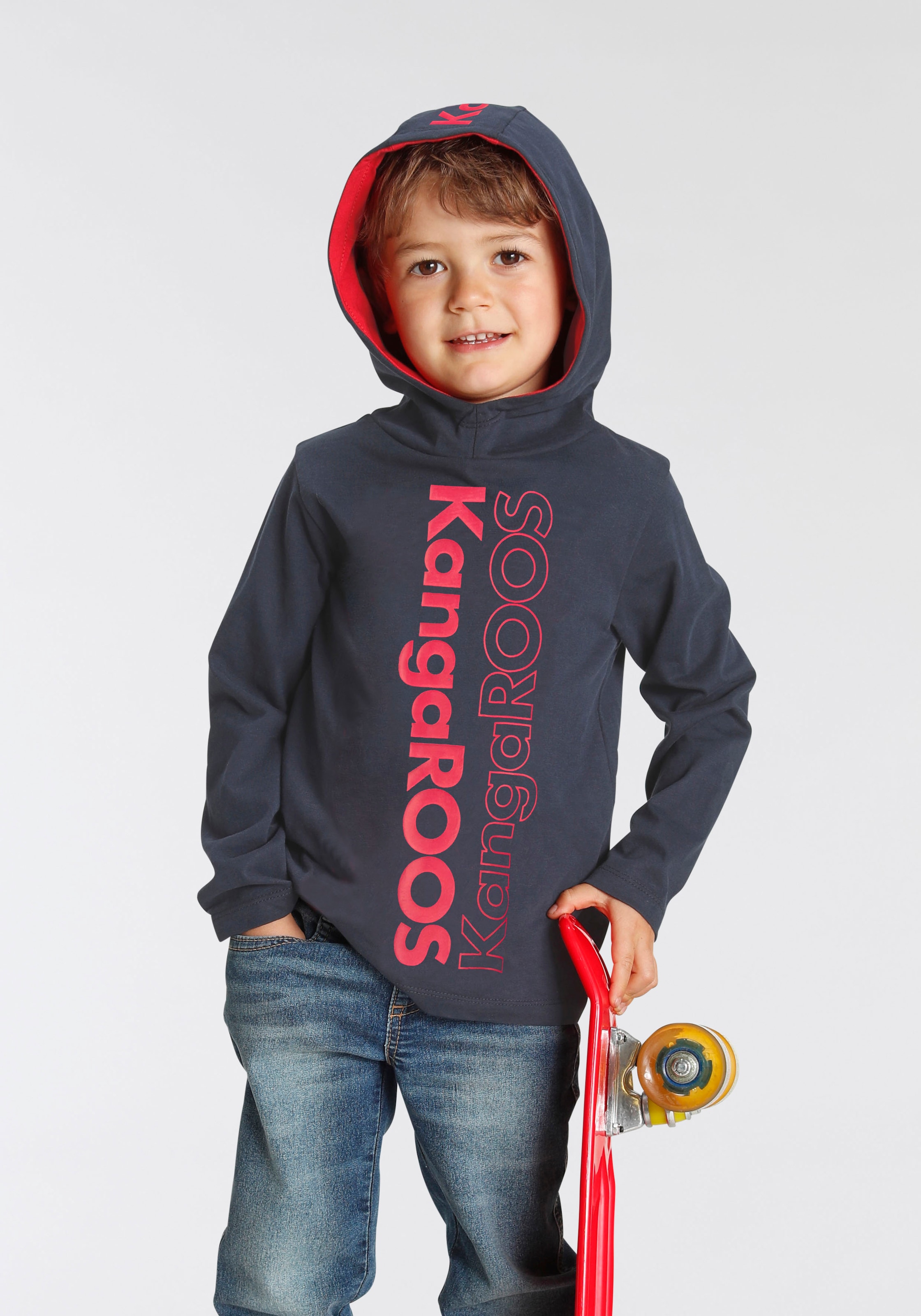 KangaROOS Kapuzenshirt »Logo-Print«, für Jungen kleine | BAUR