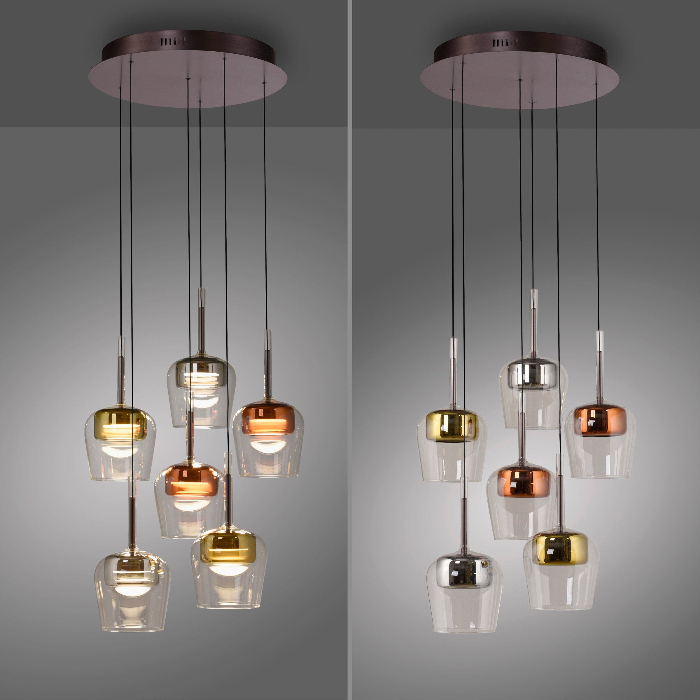Neuhaus Q SMART HOME LIGHTS LED Pendelleuchte »Q-KON« LED-Board 1 Stk. warmweiß - kaltweiß