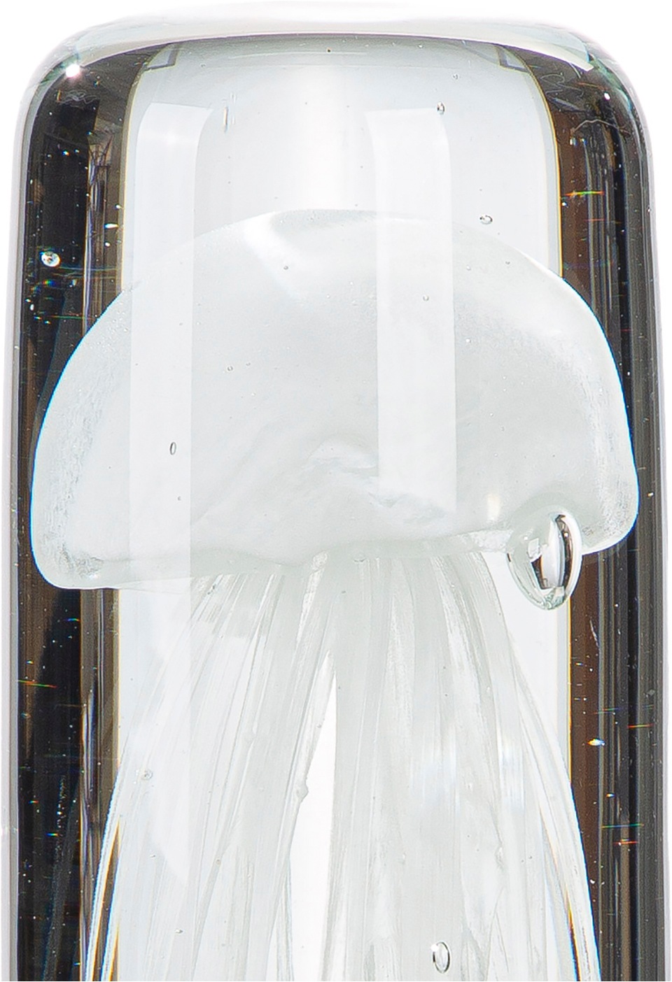 GILDE Skulptur »Dekoobjekt Qualle transparent« Meeresdeko Meerestier maritim Glasdekofigur Tischdekoration