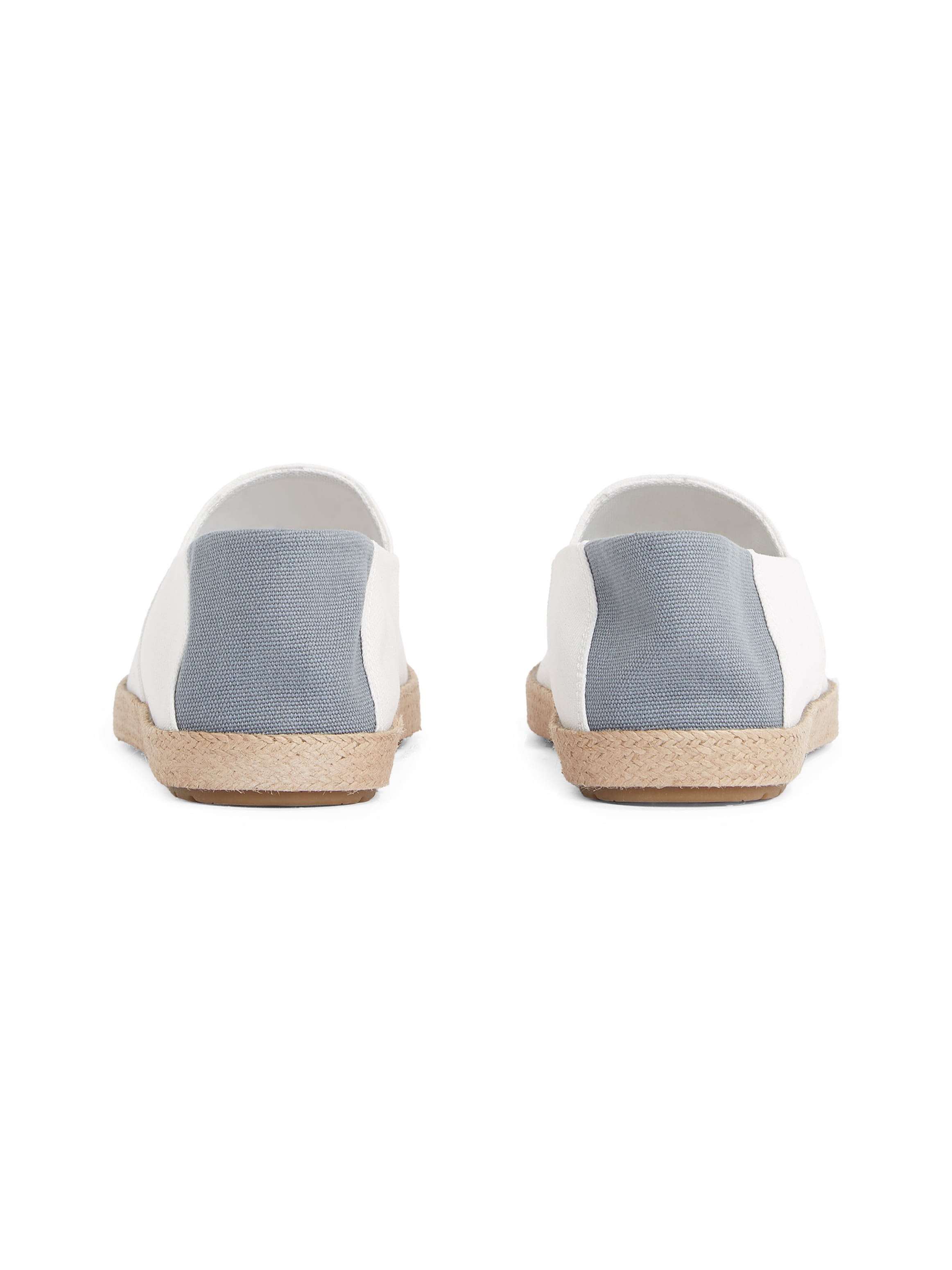 Tommy Hilfiger Slipper »HILFIGER ESPADRILLE CORE TEXTILE«, Schlupfschuh, Espadrilles, Sommerschuh, Kontrastbesatz an der Ferse
