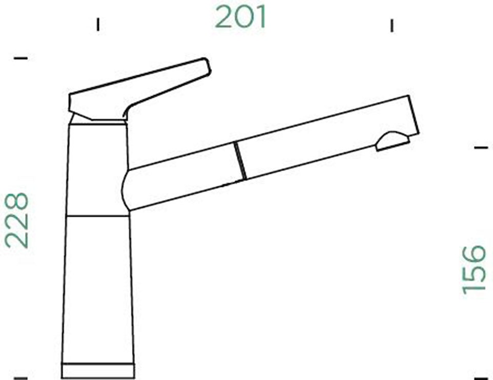 Schock Küchenarmatur »SC-510 SB ND«, Niederdruck, ausziehbar, Rückflussverhinderer, Schwenkbereich 120°