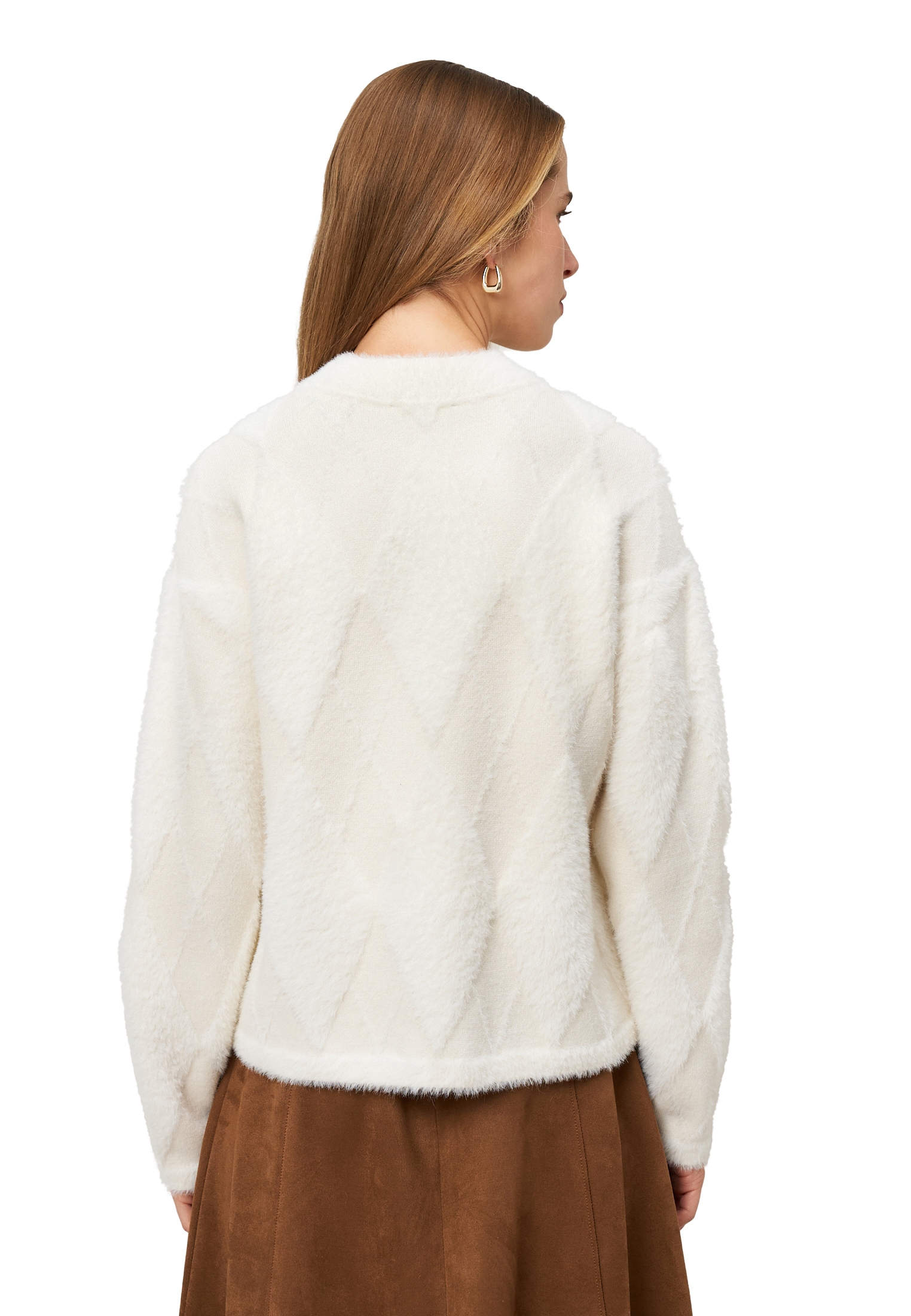 Zero Strickpullover »Damen mit Karomuster« 1 tlg. Plain/ohne Details