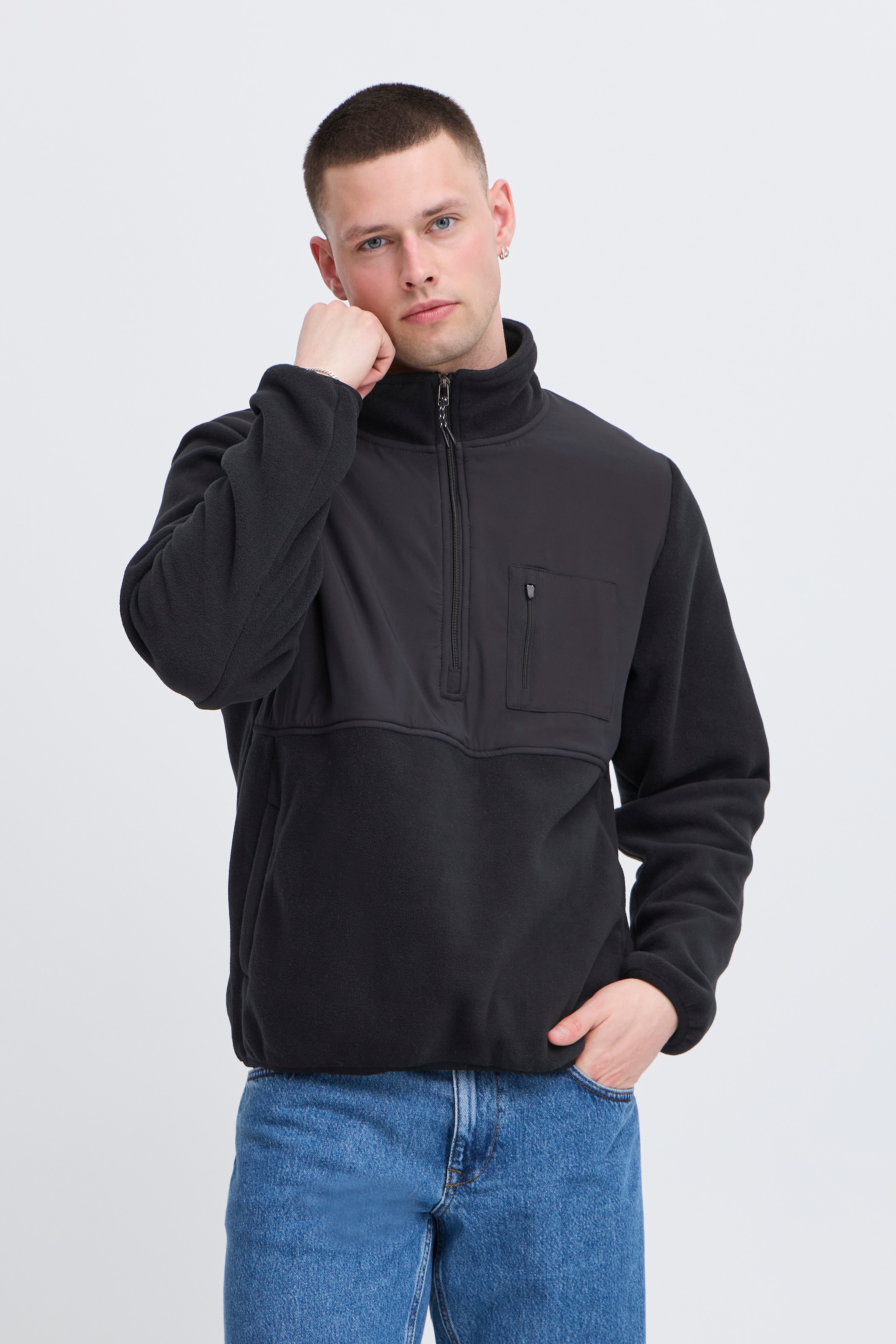Blend Fleecepullover "BHMARIO Sweatshirt halfzipp", im Troyer-Stil günstig online kaufen