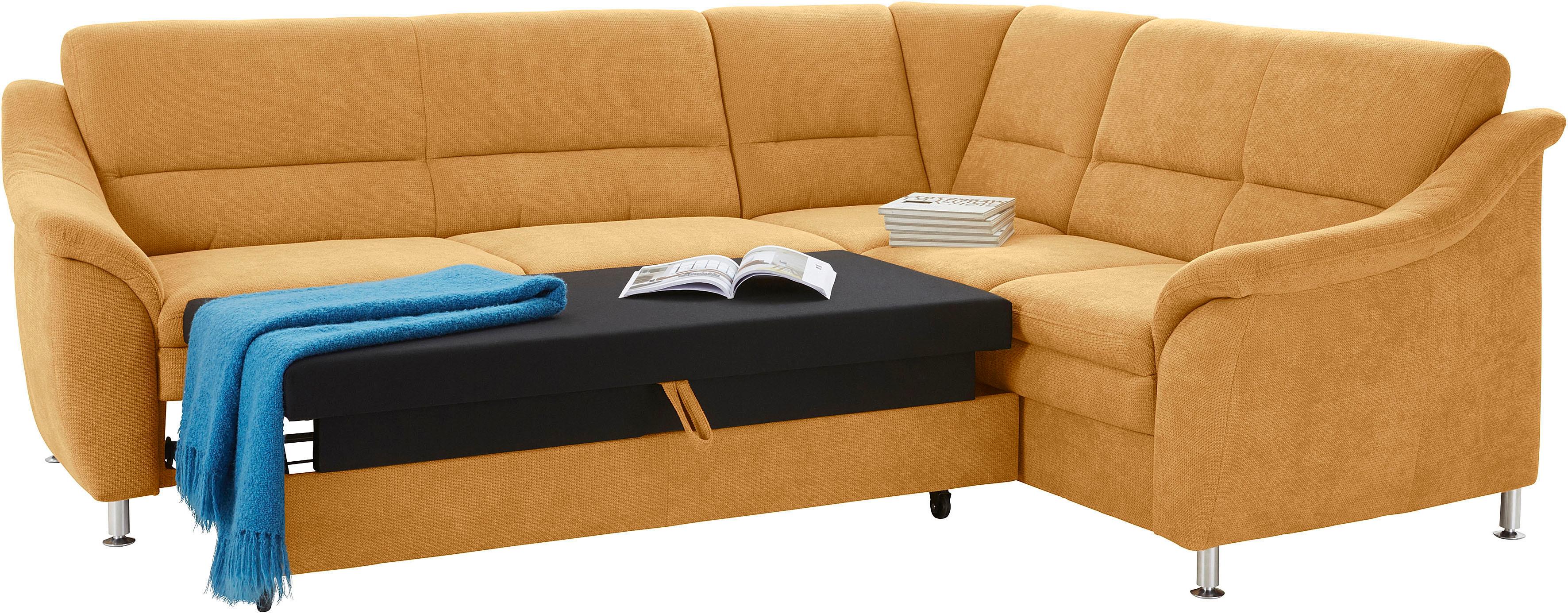 Thumbnail - sit&more Ecksofa "Cardoso L-Form", mit Federkern, wahlweise mit Bettfunktion und Schubkasten