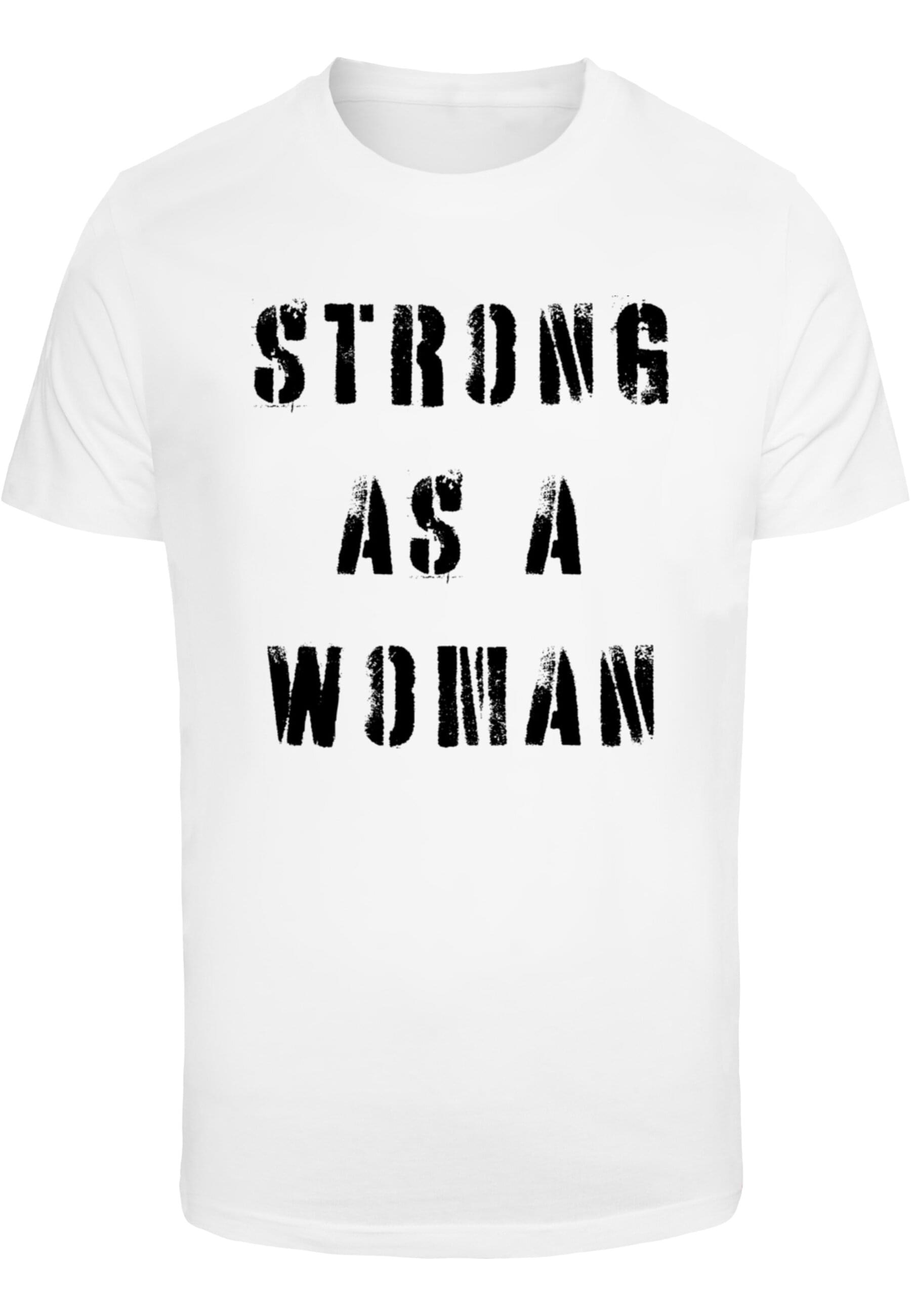 T-Shirt »Merchcode Unisex WD - Strong As A Woman T-Shirt Round Neck«