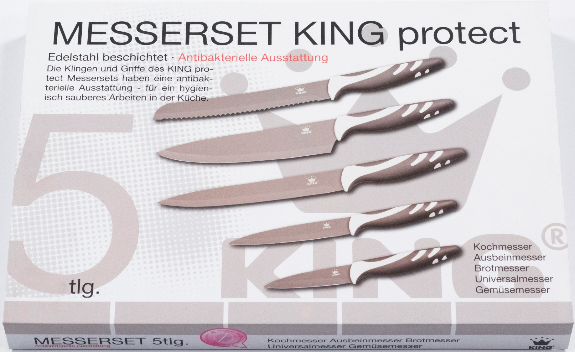 KING Messer-Set, (Set, 5 tlg.), Mit beschichteten Klingen bestellen | BAUR