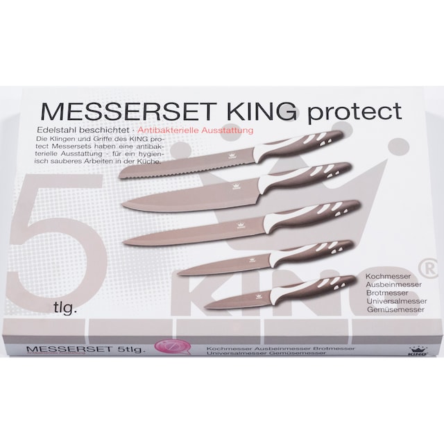KING Messer-Set, (Set, 5 tlg.), Mit beschichteten Klingen bestellen | BAUR