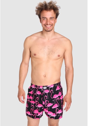 Boxershorts »Flamingo«, mit trendigem Flamingo-Print