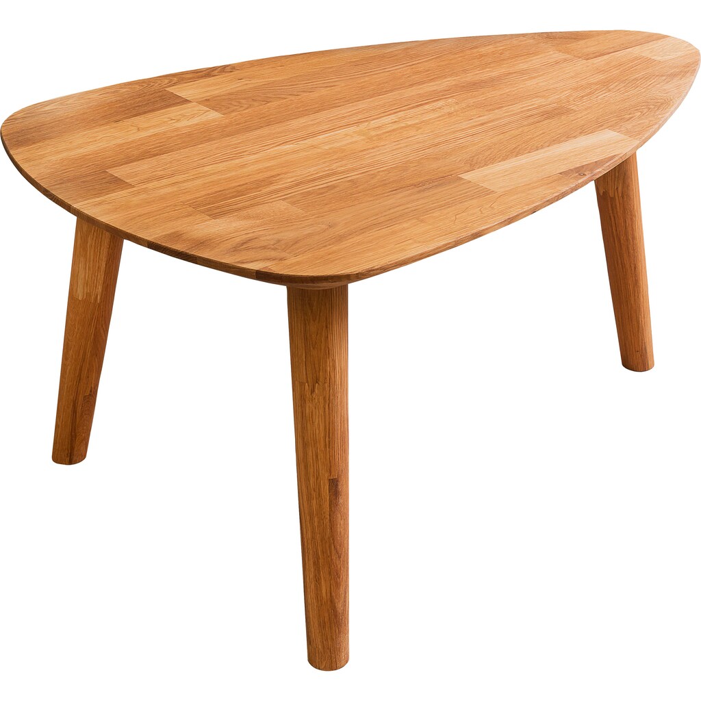 Wohnen Tische andas Couchtisch »Scandi«, aus schönem massivem Eichenholz, mit einer pflegeleichten Oberfläche 