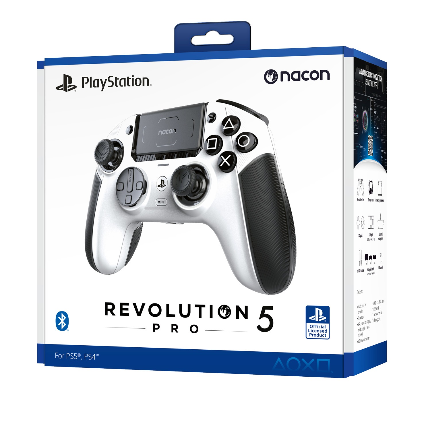 nacon Gaming-Controller »Revolution 5 Pro, PS5, PS4 & PC«, kabellos & kabelgeb., personalisierbar, 60+ Anpassungsmöglichkeiten
