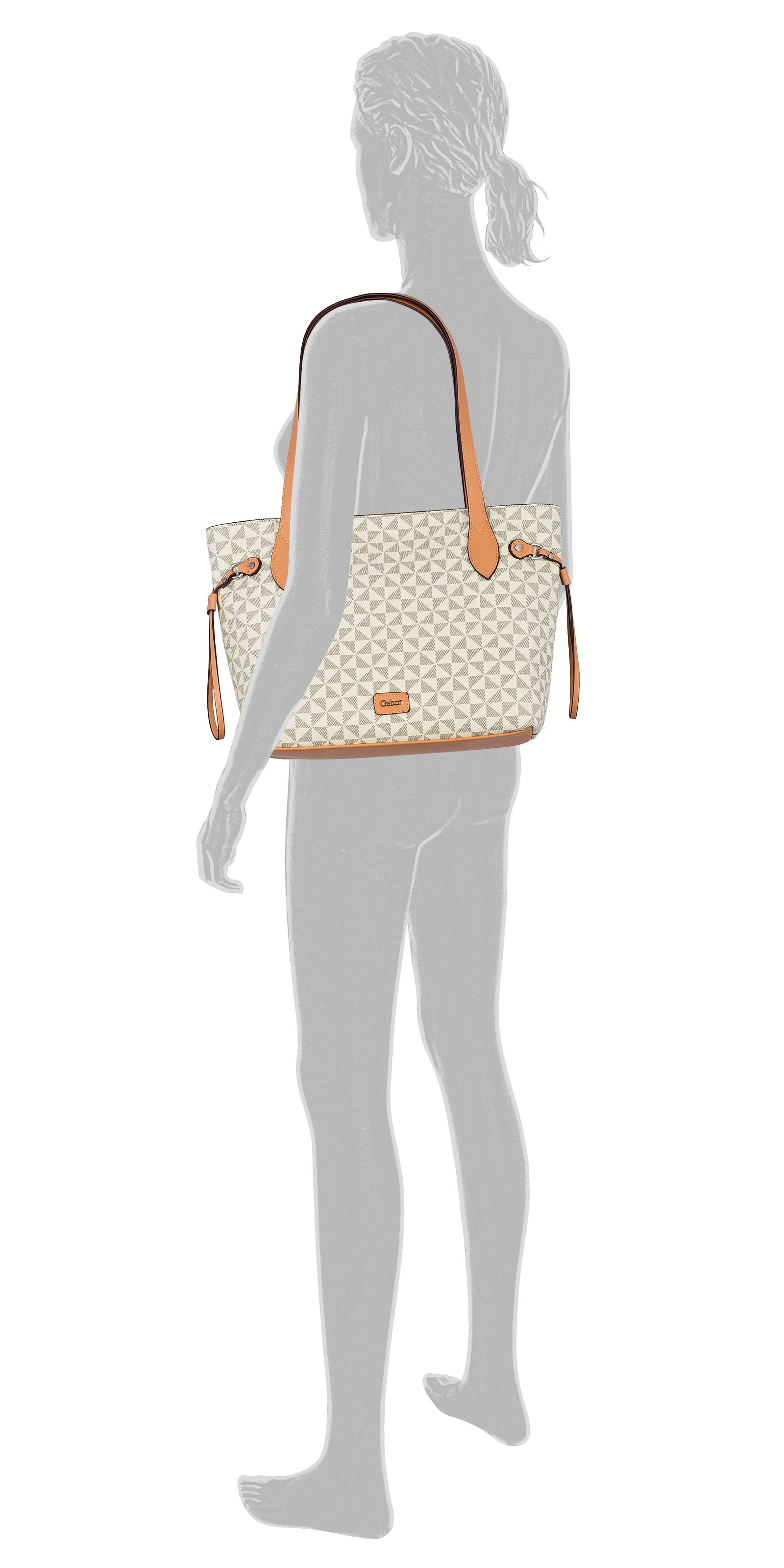 Gabor Shopper "Barina" aus Lederimitat mit charakteristischem All-Over-Druc günstig online kaufen