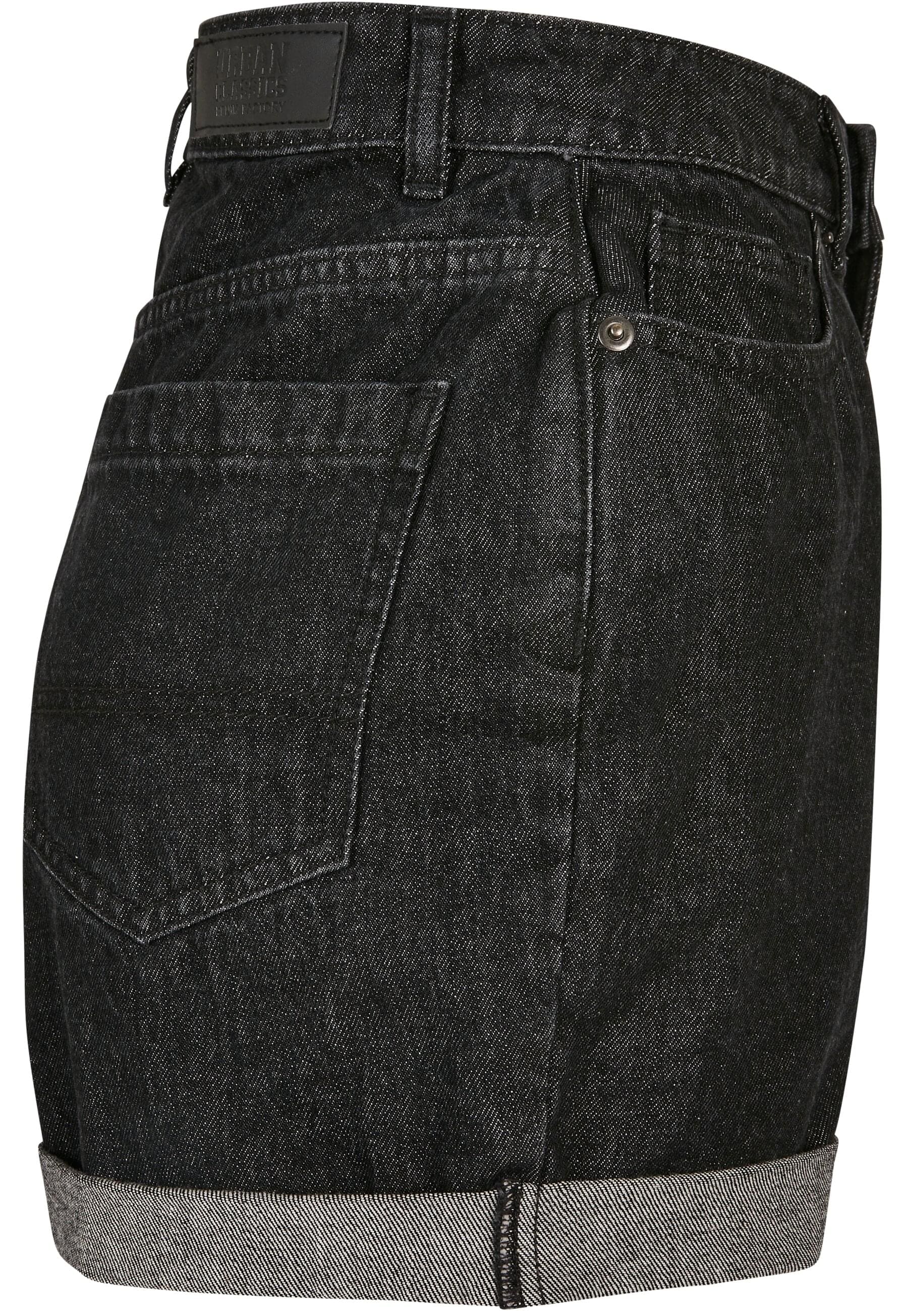 URBAN CLASSICS Stoffhose »Urban Classics Damen Ladies High Waist Boyfriend Shorts«, (1 tlg.)