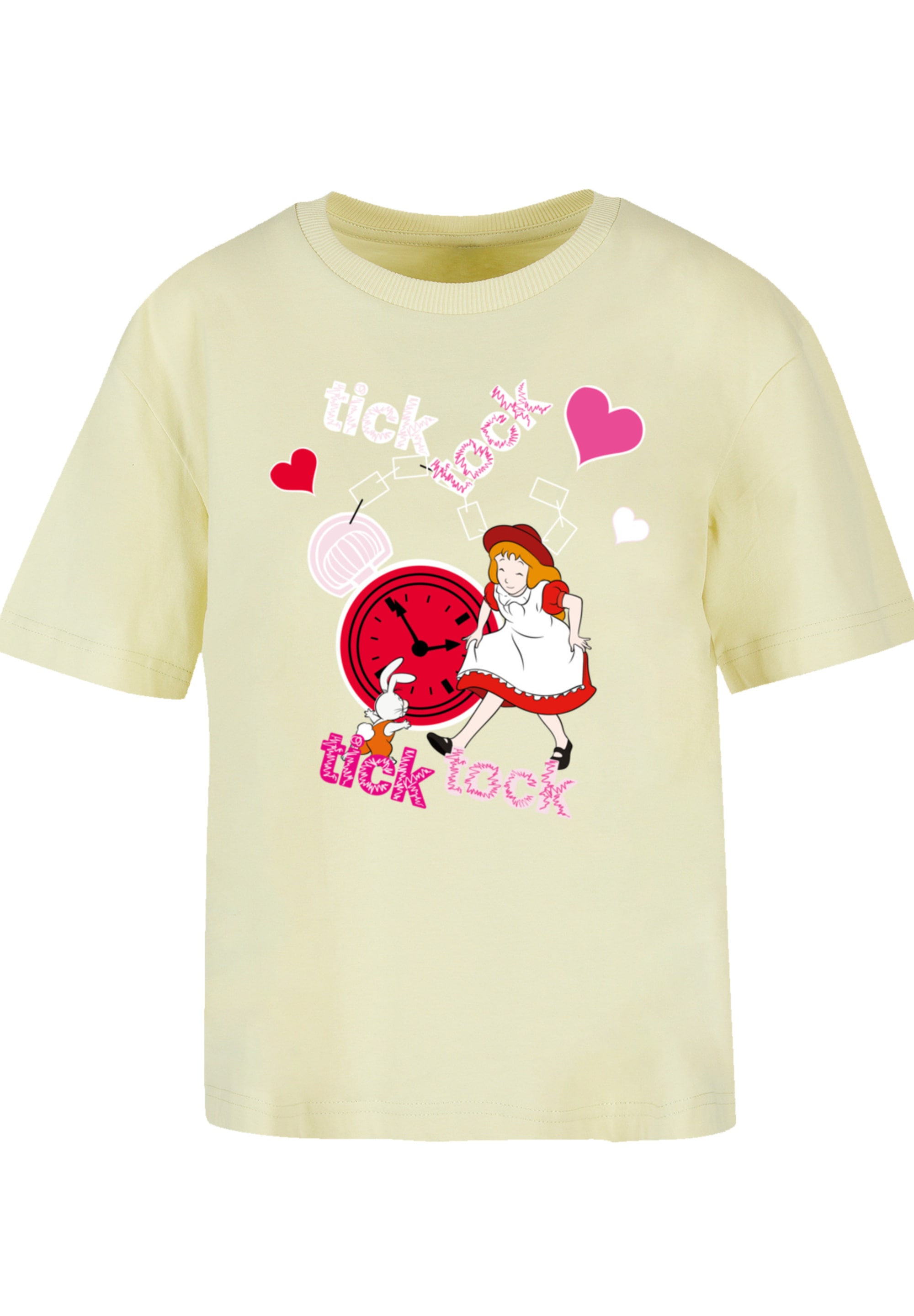 F4NT4STIC T-Shirt »Alice im Wunderland Tick Tock«, Retro, Heroes of Childhood, TV Serie