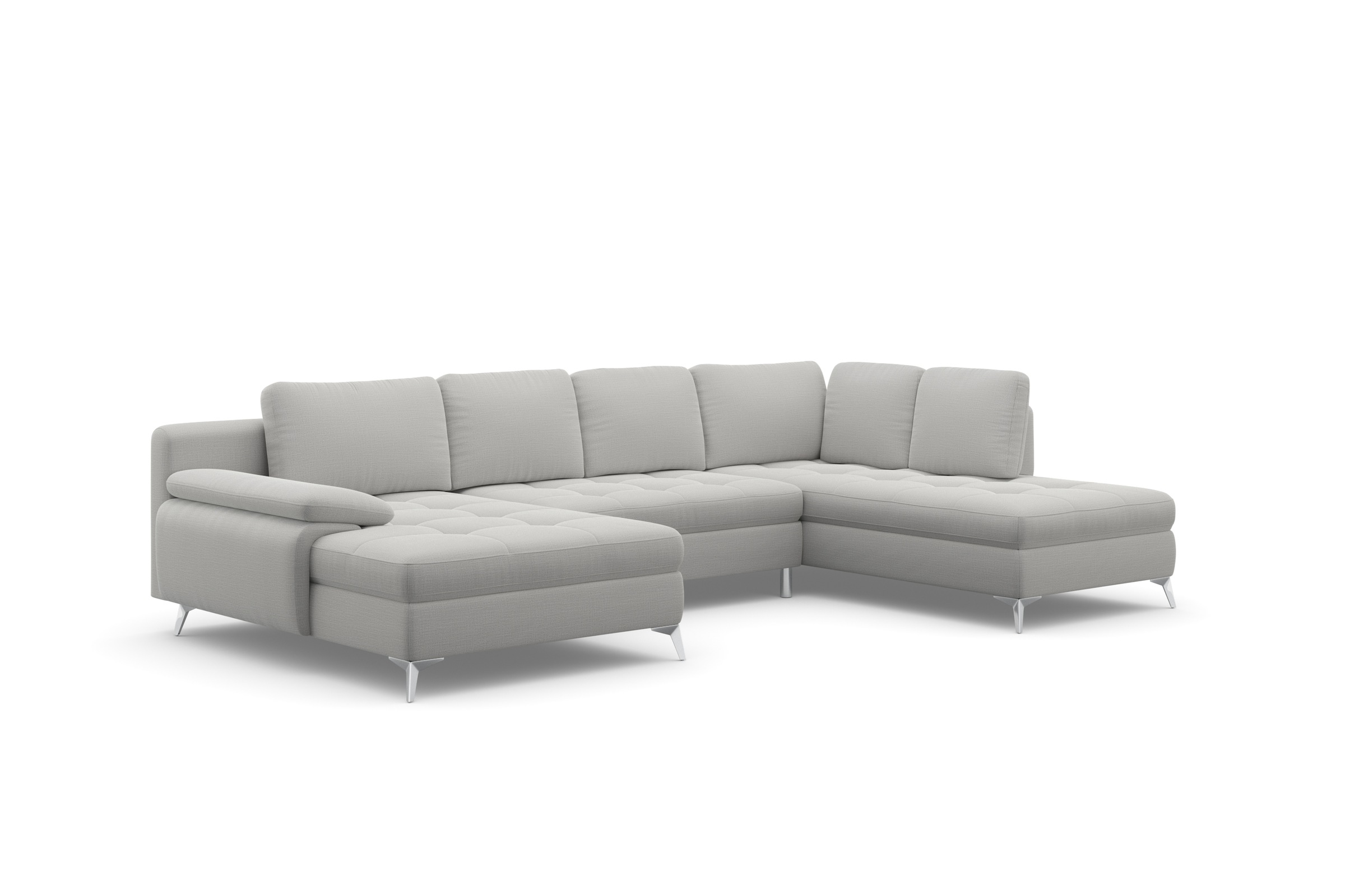 sit&more Wohnlandschaft »Latigo U-Form«, mit Recamiere, wahlweise mit Bettfunktion und Bettkasten