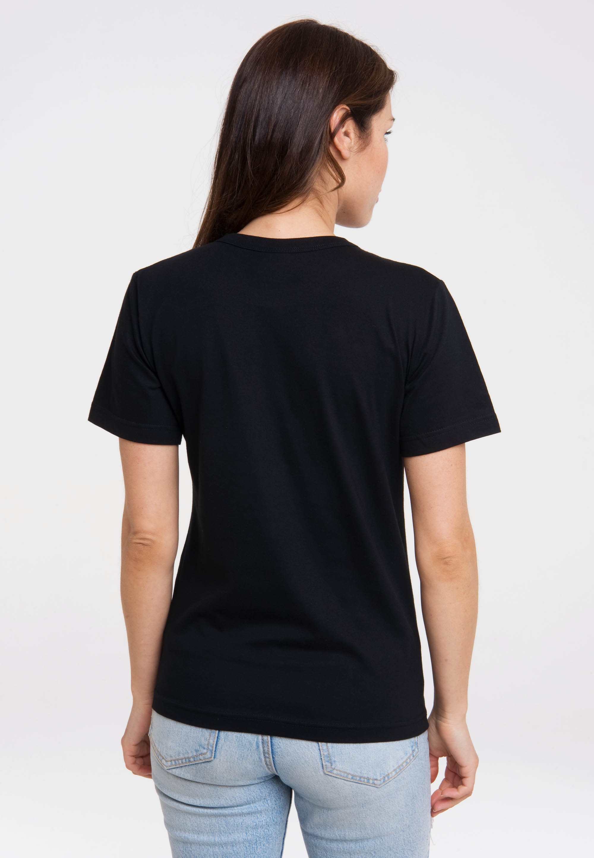 T-Shirt LOGOSHIRT "Gendarm von St.-Tropez - Nein Doch Ohhh", Damen, Gr. S, schwarz, 100% Baumwolle, bedruckt, normal, Rundhals, Shirts T-Shirt, mit coolem Print 3