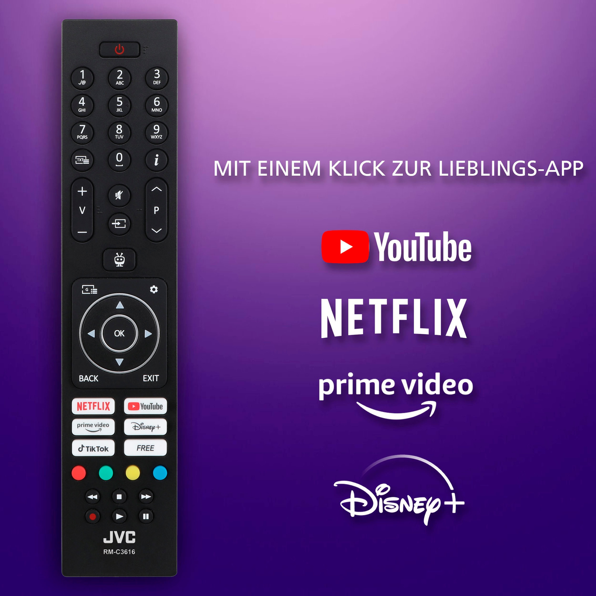 JVC DLED-Fernseher »LT-43VF7555«, Full HD, Smart-TV