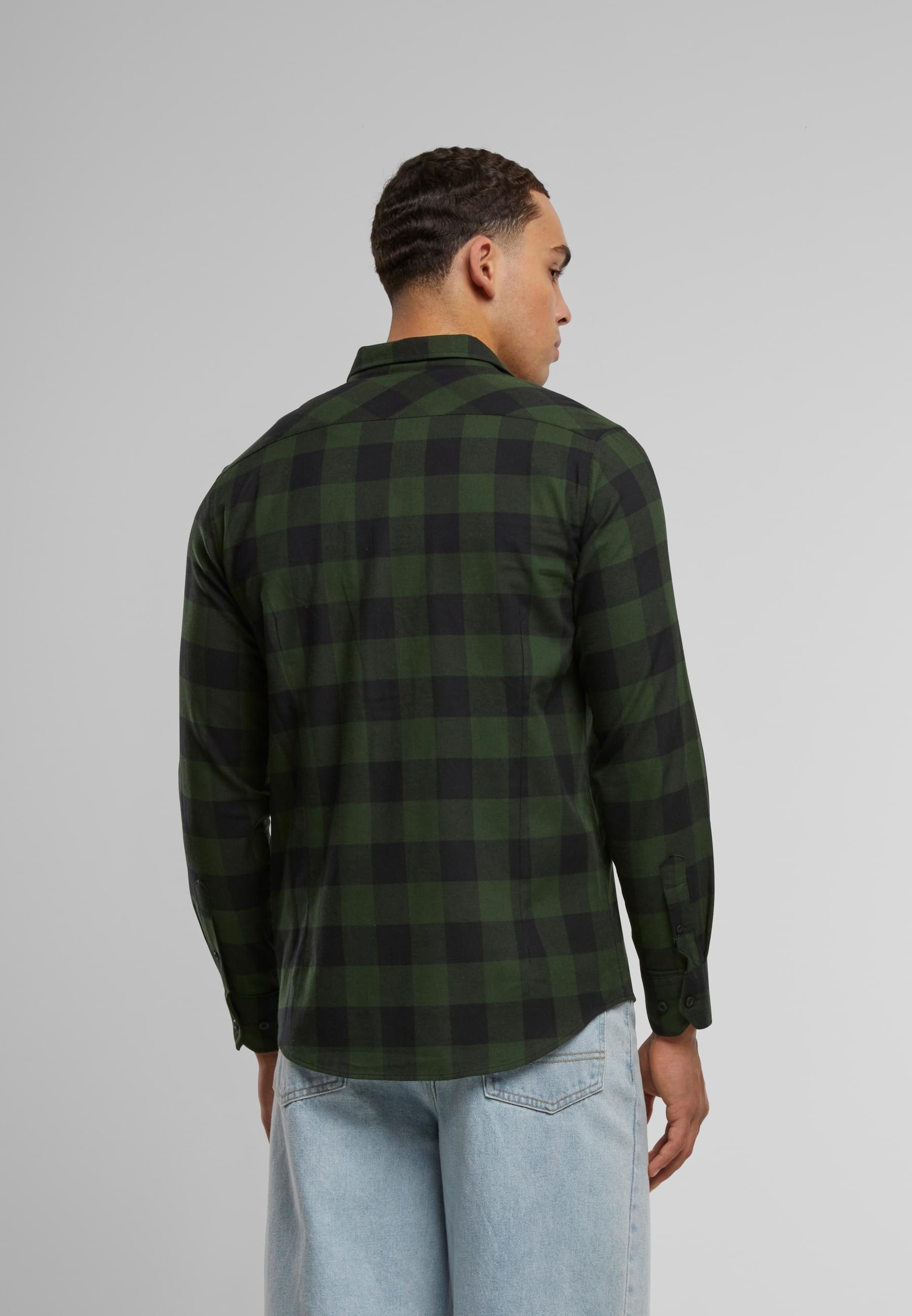 URBAN CLASSICS T-Shirt »Urban Classics Herren Checked Flanell Shirt«, (1 tlg.)