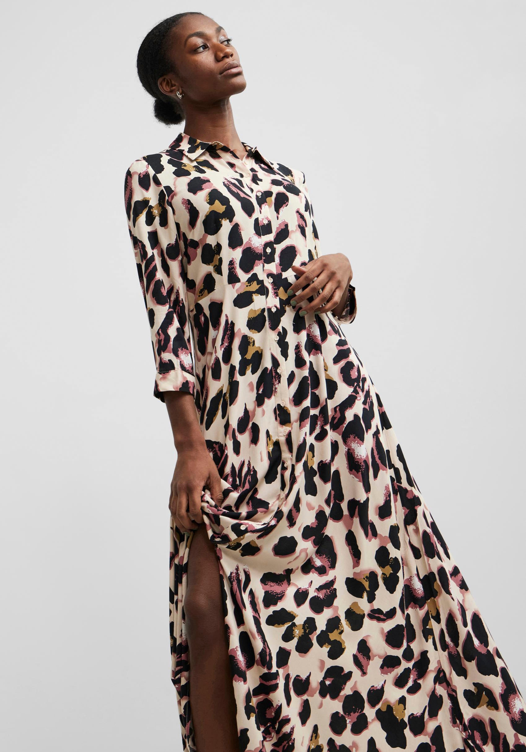 kaufen LONG 3/4 Ärmel DRESS«, Y.A.S für | SHIRT BAUR Hemdblusenkleid mit »YASSAVANNA