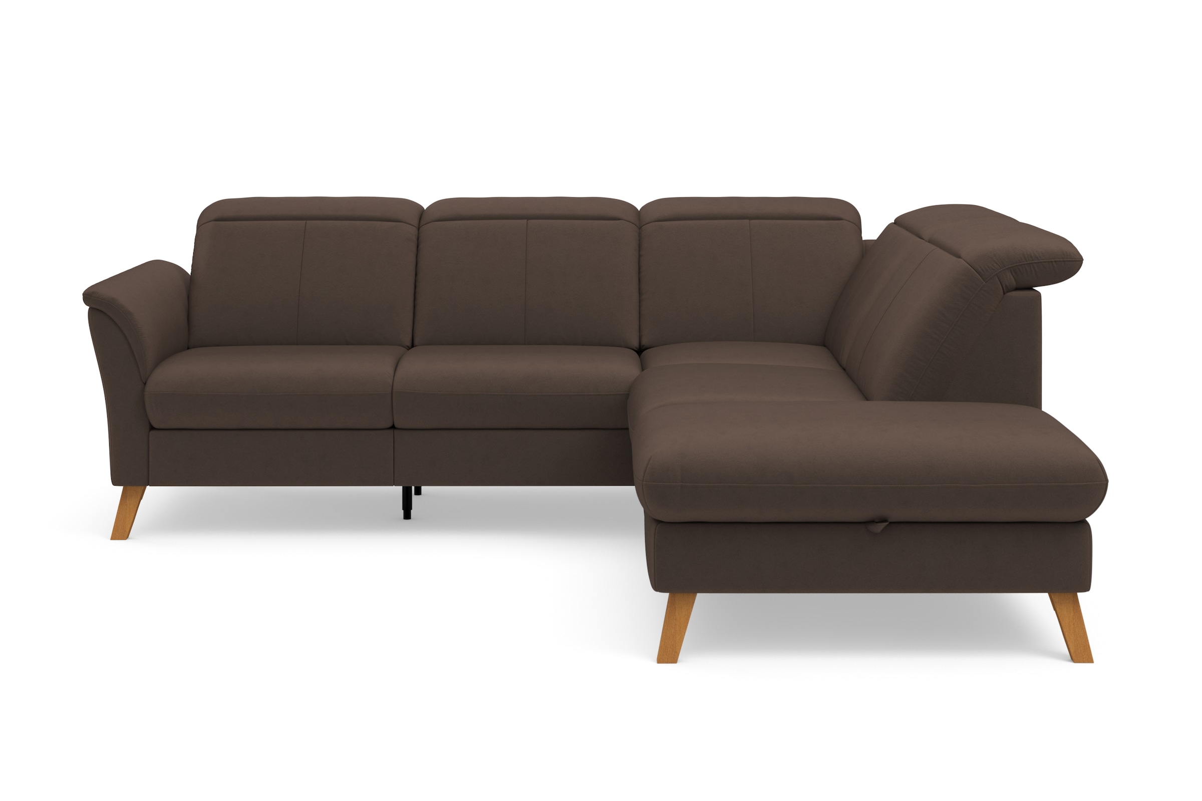 sit&more Ecksofa "Romero L-Form" wahlweise mit oder ohne TV-Funktion, Schlaffunktion, Bettkasten