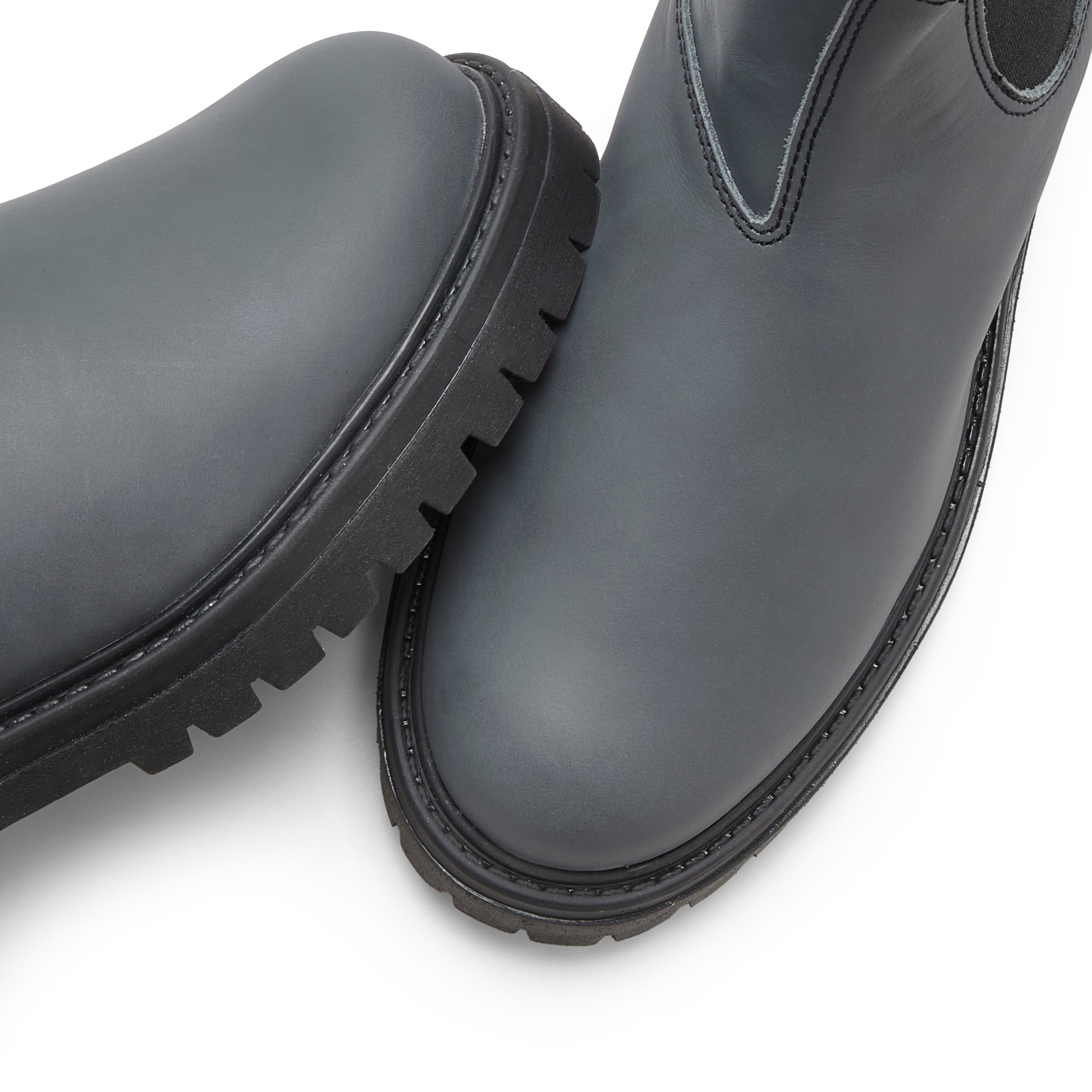 ELBSAND Chelsea Boots Women's Leather Gray 38 3