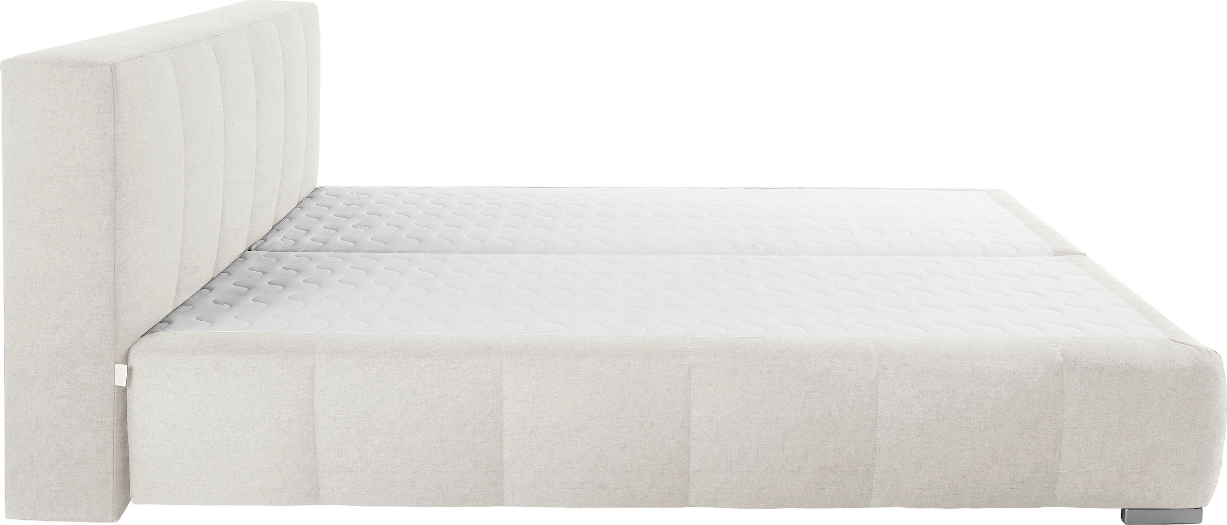 Guido Maria Kretschmer Home&Living Boxspringbett »Chelles«, inkl. Topper, in XXL- Überlänge 220 cm, Unterbox mit feine Wölbung