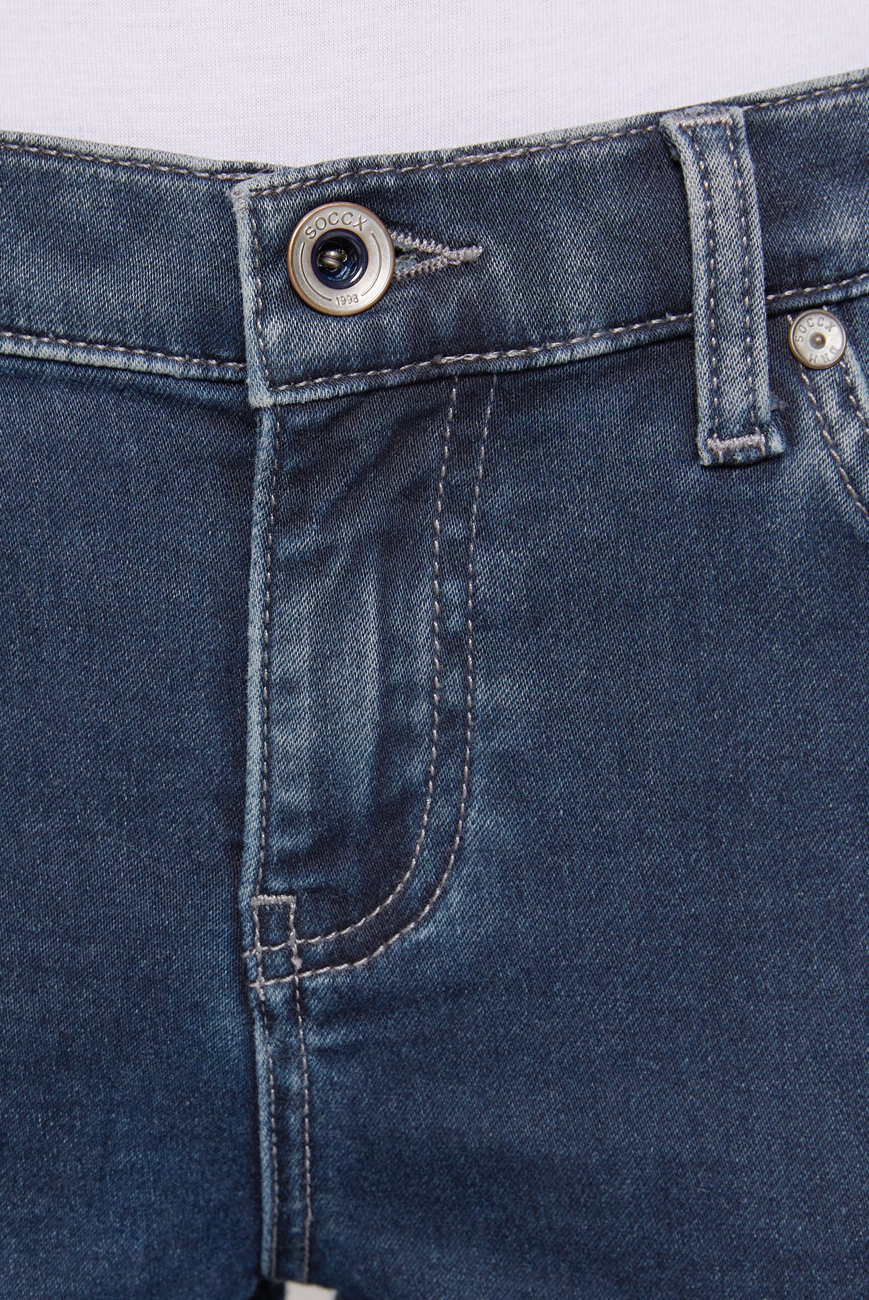 SOCCX Slim-fit-Jeans, mit normaler Leibhöhe