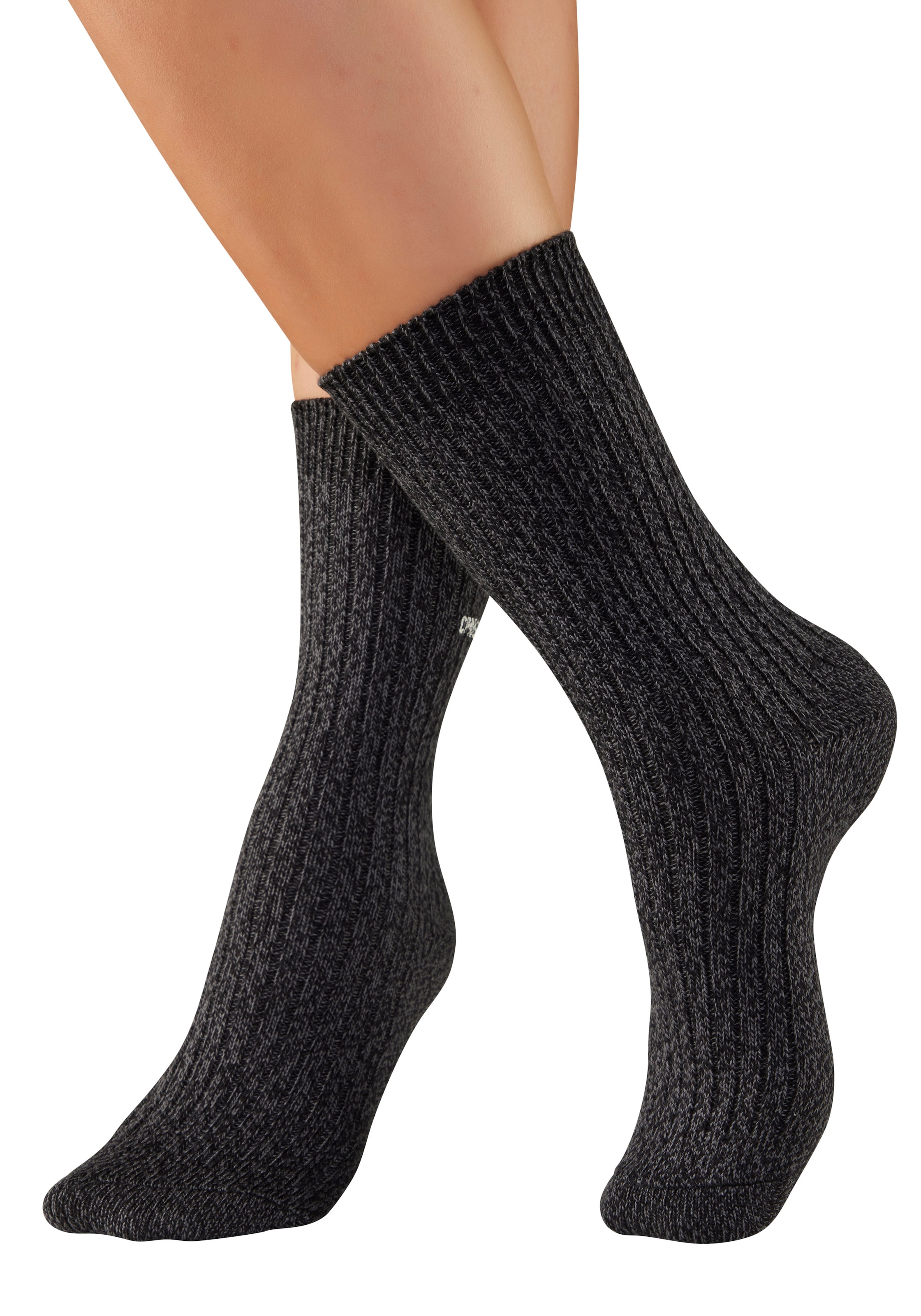 Copenhagen Studios Basicsocken 1 Paar tlg. gerippt mit Logo Stickerei günstig online kaufen
