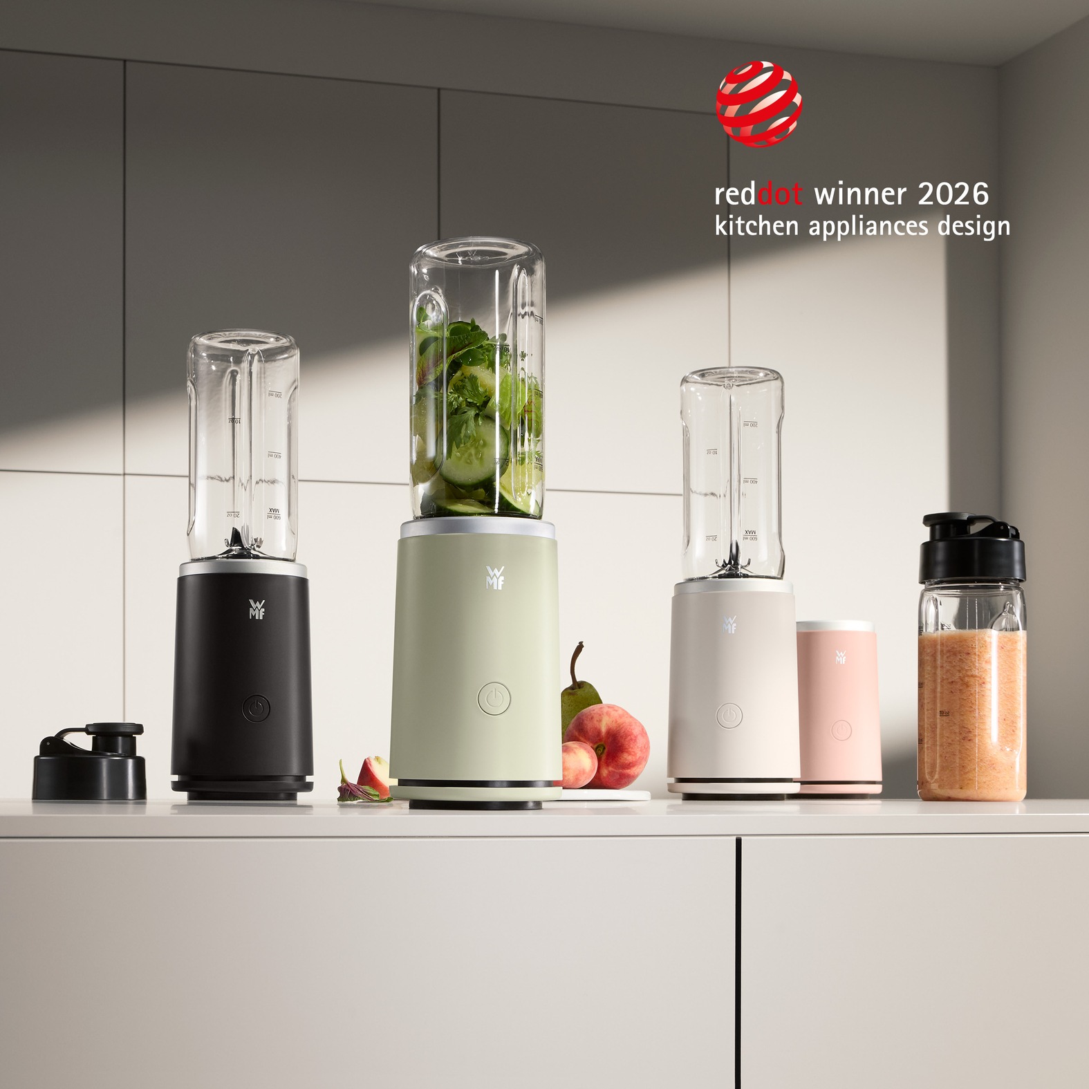 WMF Mix & Go Touch Smoothie Maker (frosty green, 500 Watt, 0.7L)