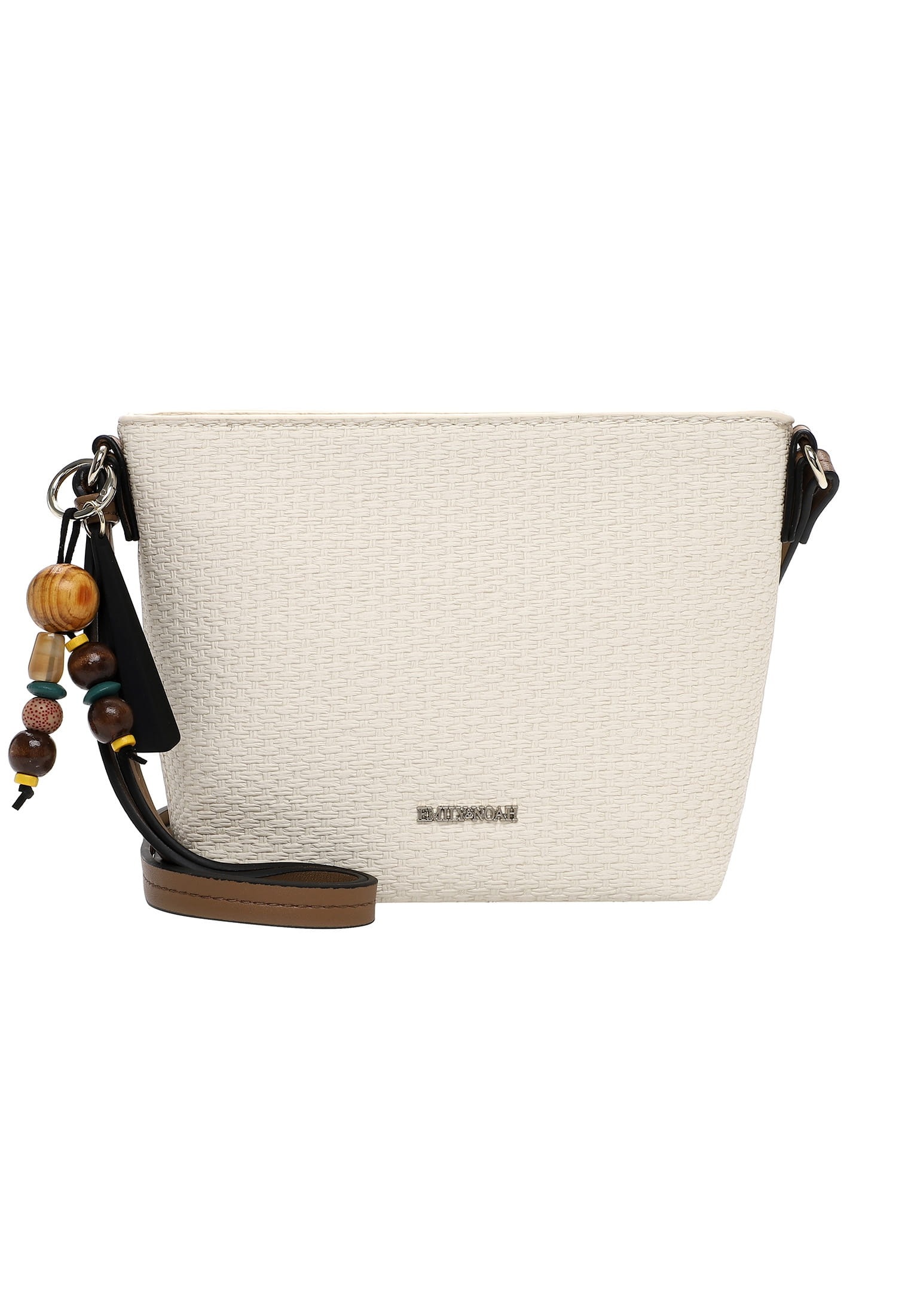 Umhängetasche EMILY & NOAH "Umhängetasche E&N Johanna", Damen, Gr. B/H/T: 25cm x 19cm x 8cm 0, beige (ecru 320), Polyurethan, Taschen Umhängetasche