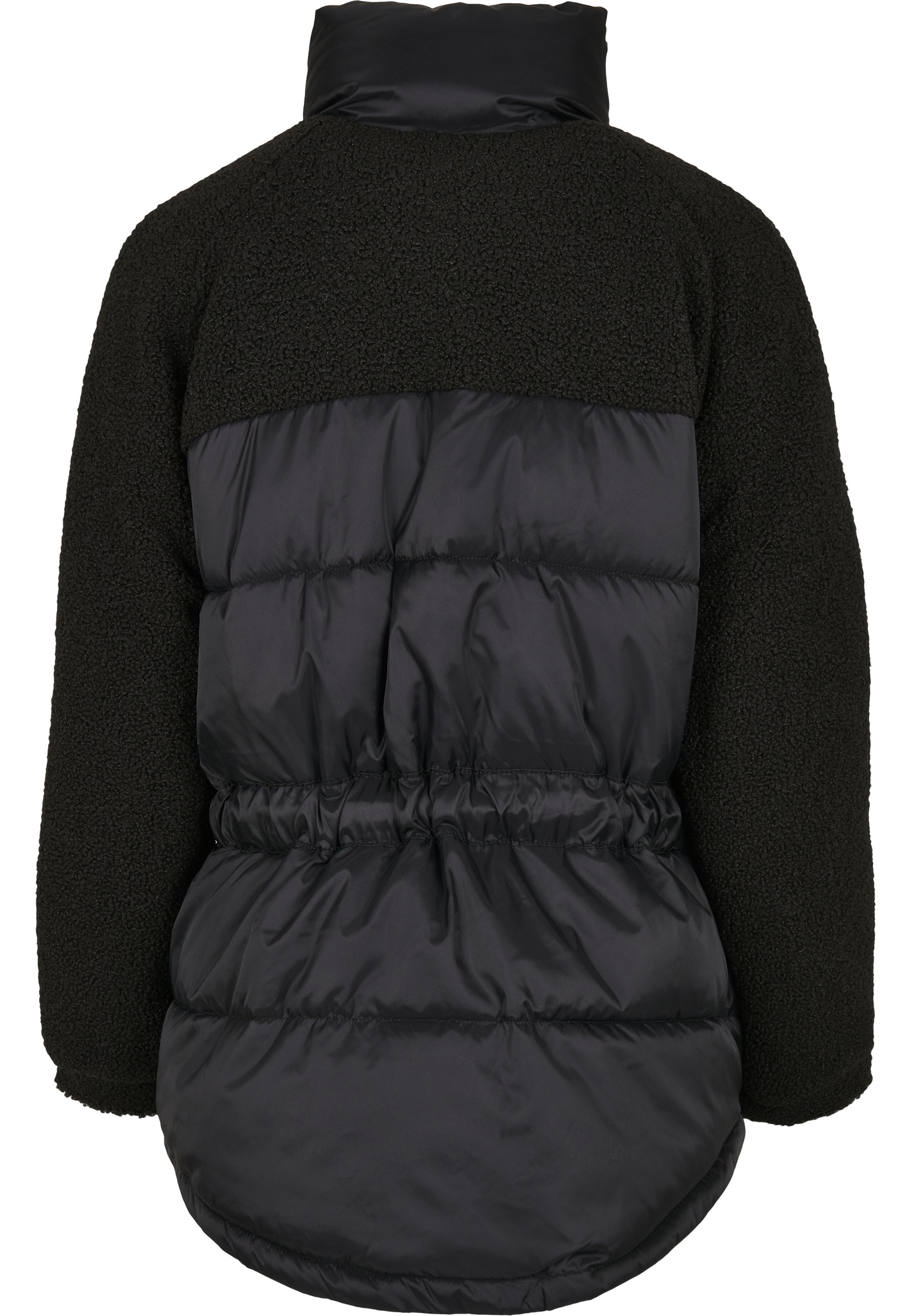 URBAN CLASSICS Winterjacke »Urban Classics Damen Ladies Sherpa Mix Puffer Jacket« 1 Stk. tlg. ohne Kapuze