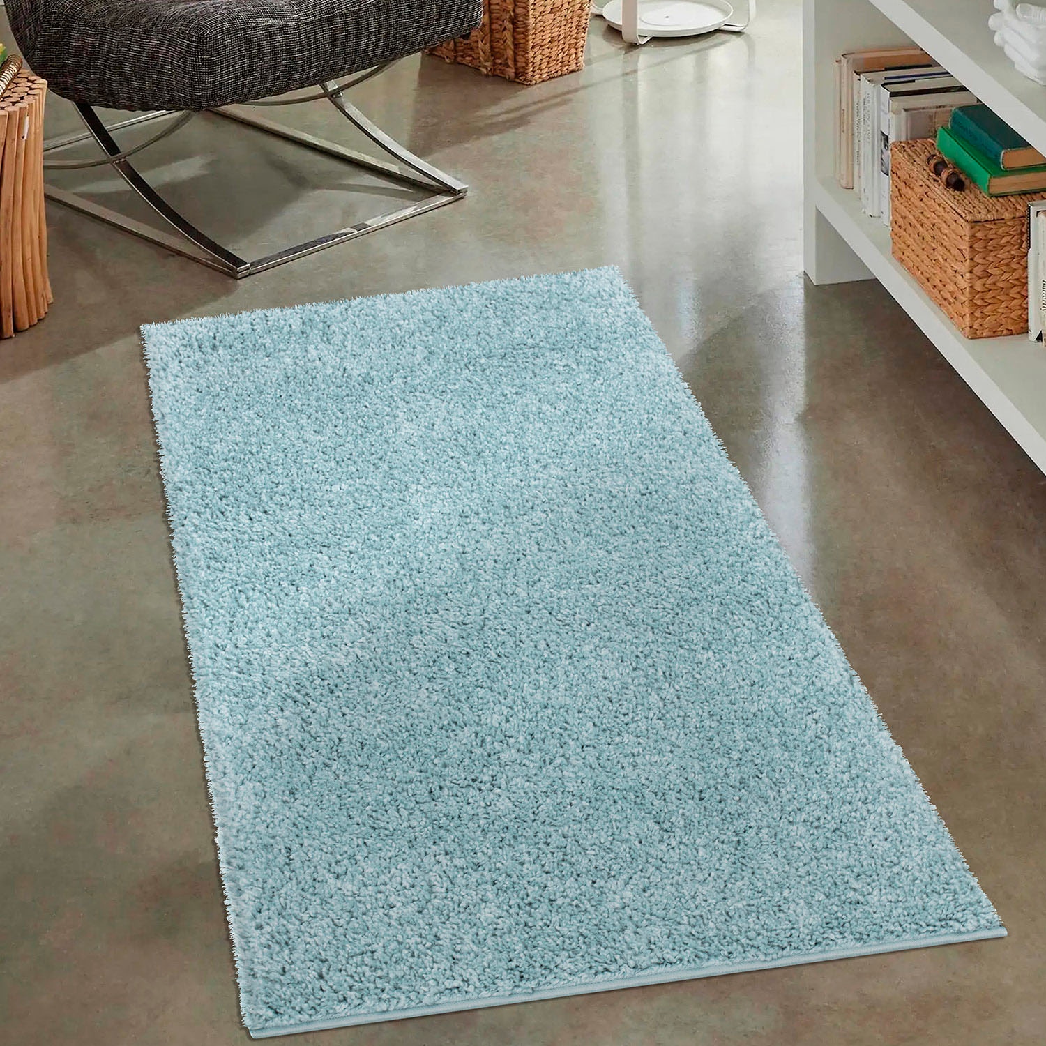 Carpet City Hochflor-Teppich »City Shaggy«, rechteckig, 30 mm Höhe, Auch als Läufer, Langflor, Uni, Shaggy, flauschig-weich