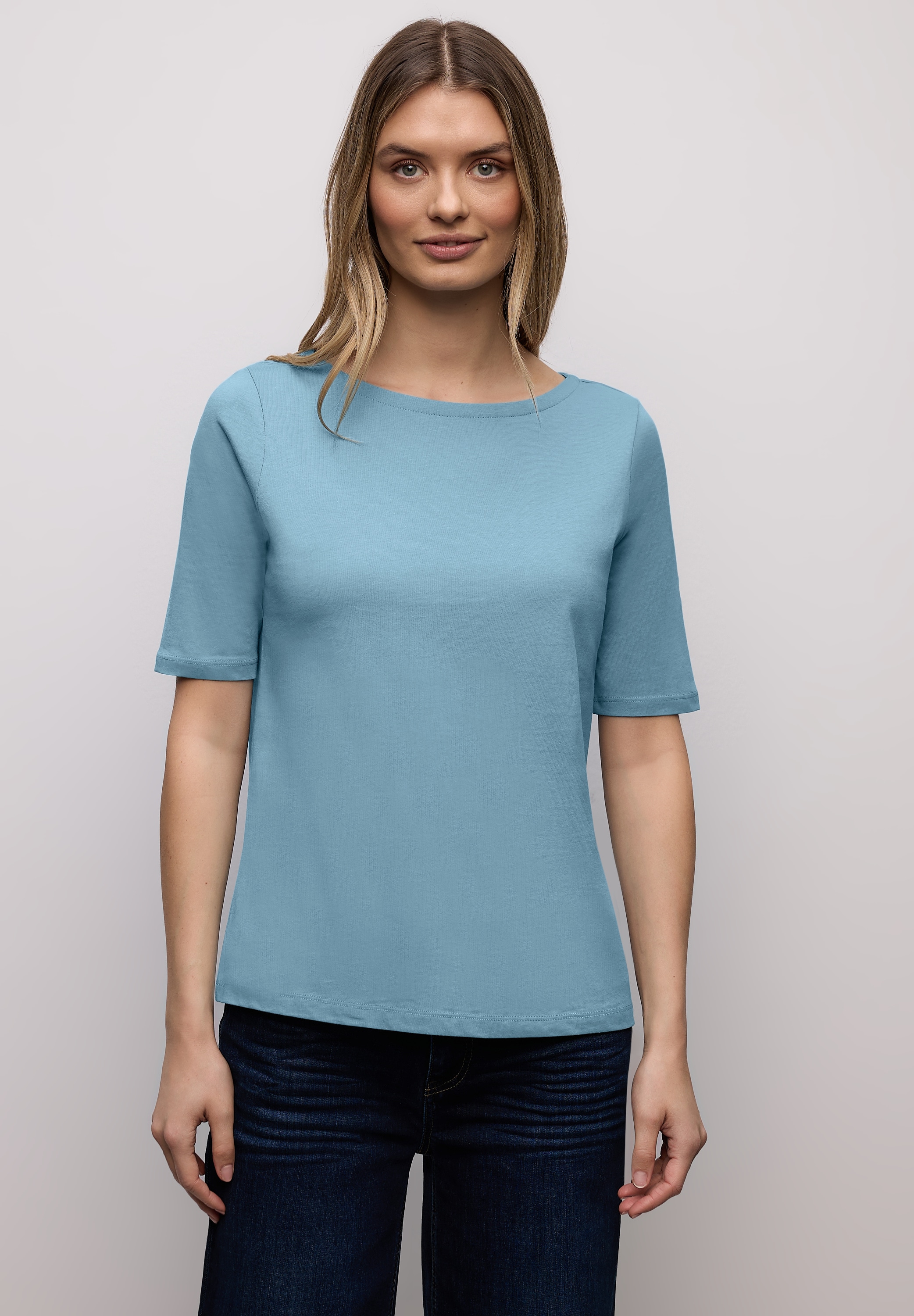 STREET ONE T-Shirt aus reiner Baumwolle günstig online kaufen