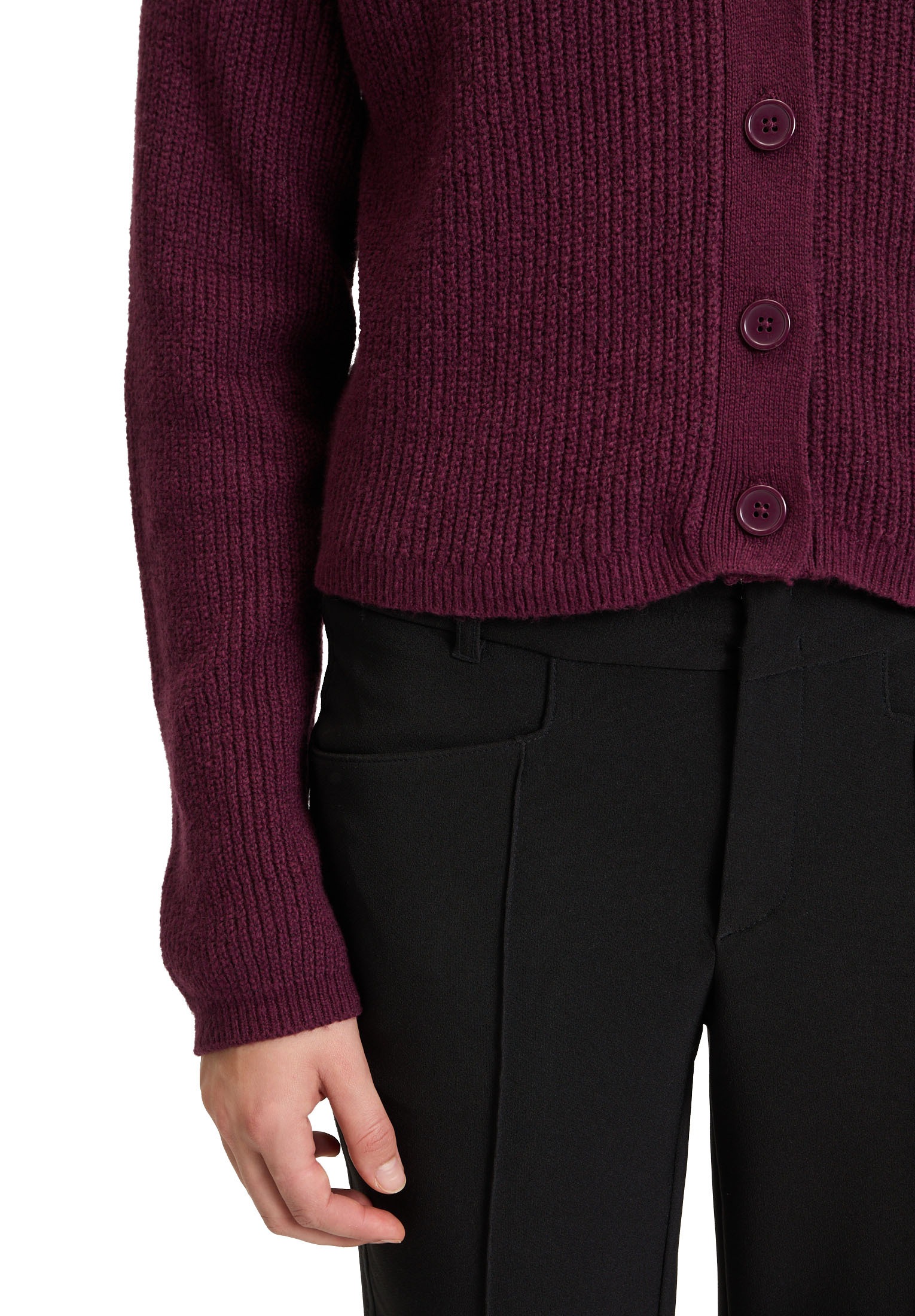 Cartoon Strickjacke »Cartoon Damen Basic-Strickjacke mit V-Ausschnitt«, Struktur