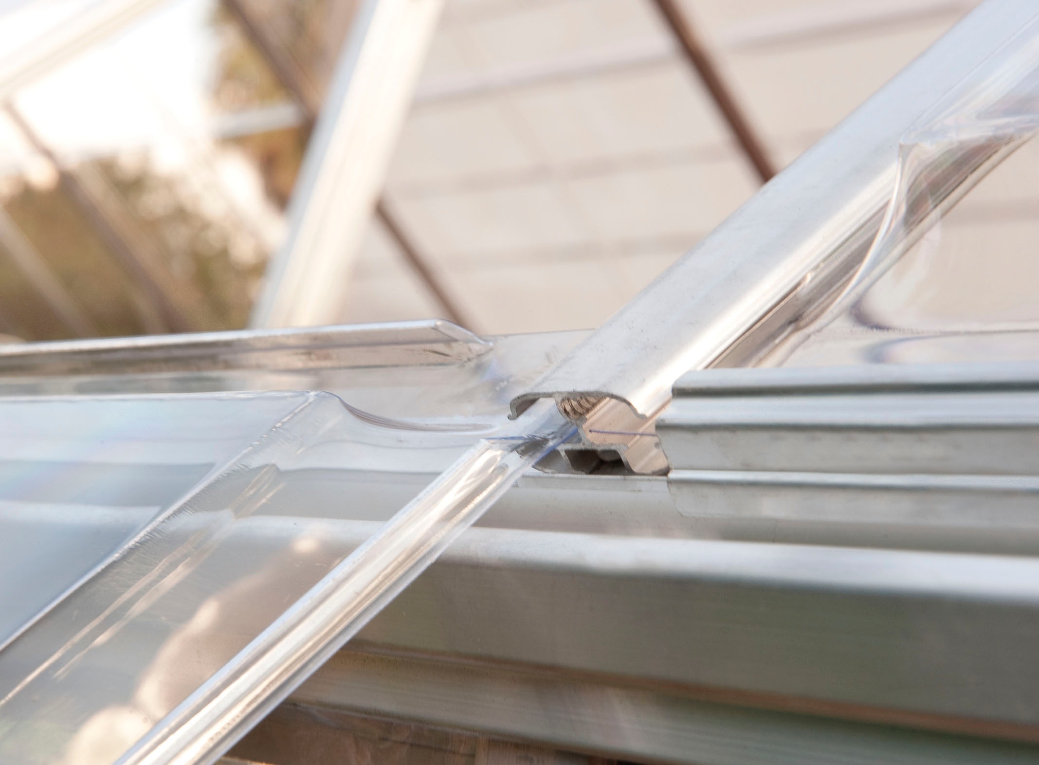 Palram - Canopia Gewächshaus »Harmony« inkl. Fundamentrahmen, mit klaren Polycarbonatplatten, silberfarben