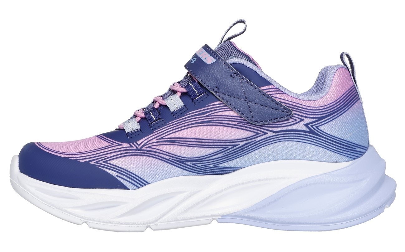 Skechers Sneaker »COSMIC GLOW LIGHTS«, Blink,-Klettschuh mit Glitzer, Größenschablone zum Download