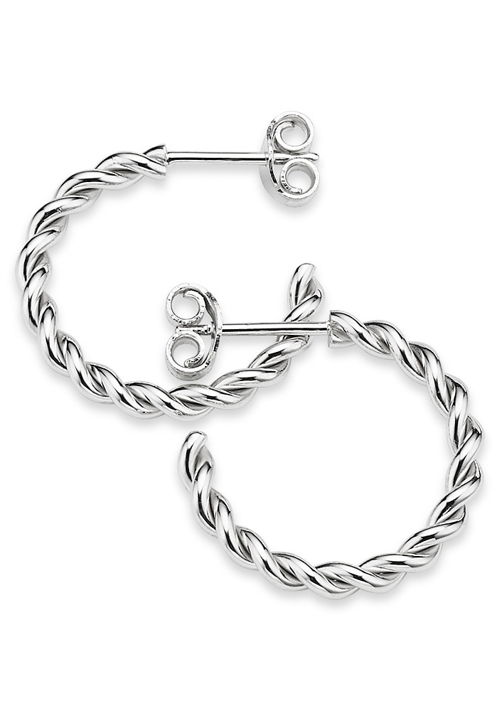 Bruno Banani Paar Creolen »Schmuck Geschenk Silber 925 Ohrschmuck Ohrringe«