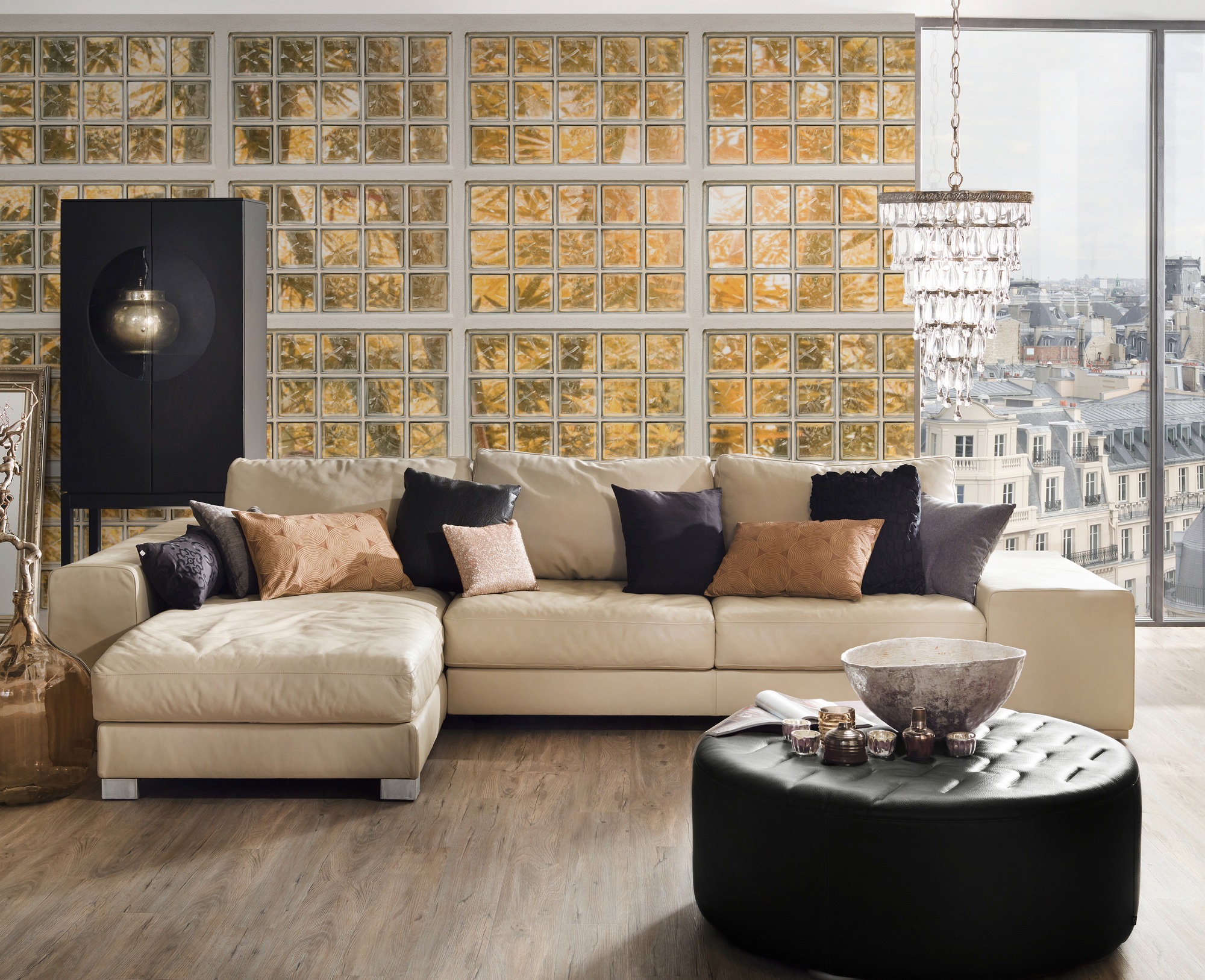 Architects Paper Fototapete »Atelier 47 Brick of Glass 1«, botanisch, Vlies, Wand, Schräge, Decke