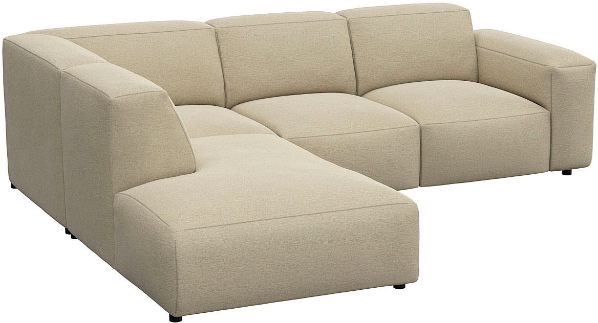 FLEXLUX Ecksofa »Lucera, super bequem durch hochwertigen Sitzaufbau mit Kaltschaum« modern & anschmiegsam, L-Form, Designsofa
