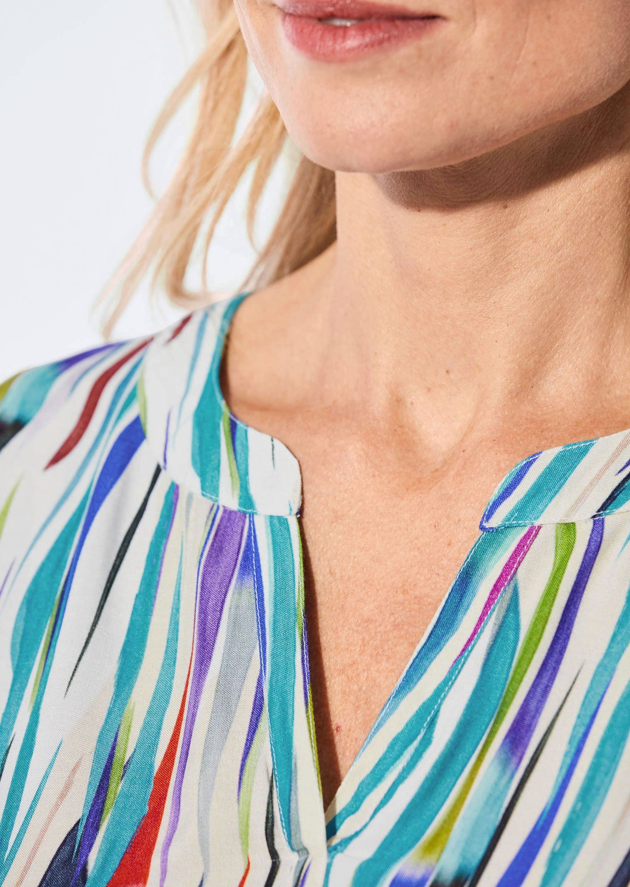 GOLDNER Schlupfbluse »Bluse Bluse mit Tunika Ausschnitt«