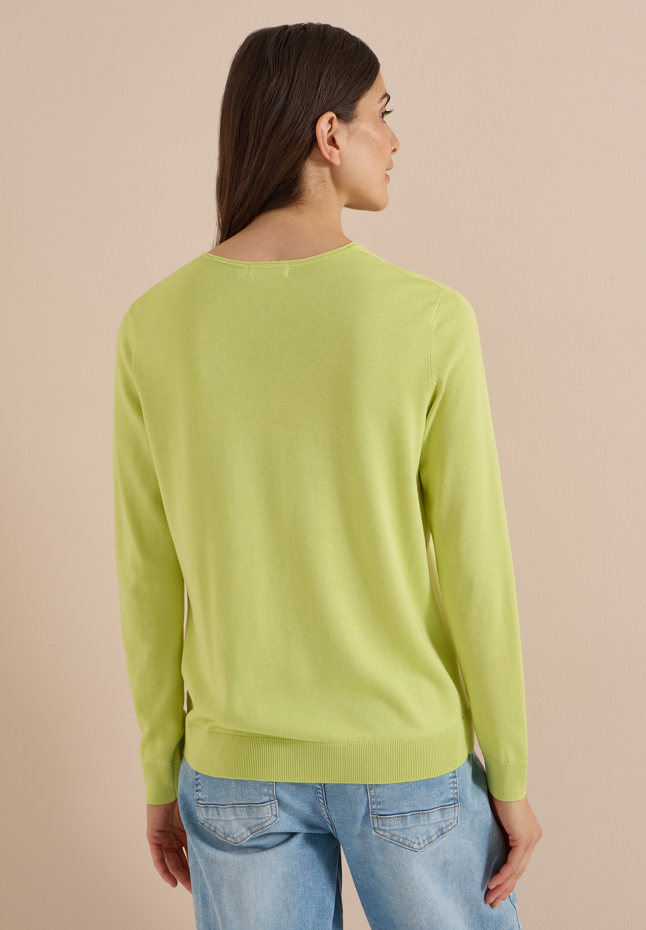 Cecil V-Ausschnitt-Pullover im soften Baumwoll-Mix