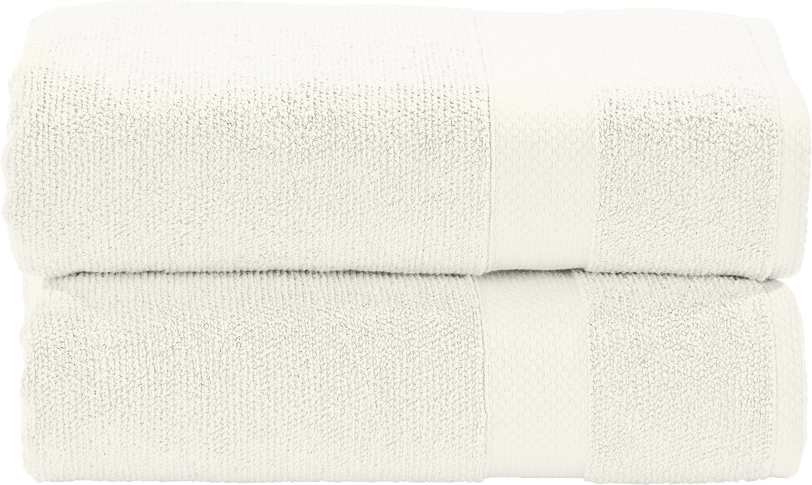 done. Badetücher "Deluxe" 2-tlg., Uni Farben, aus hochwertigem Zwirnfrottier