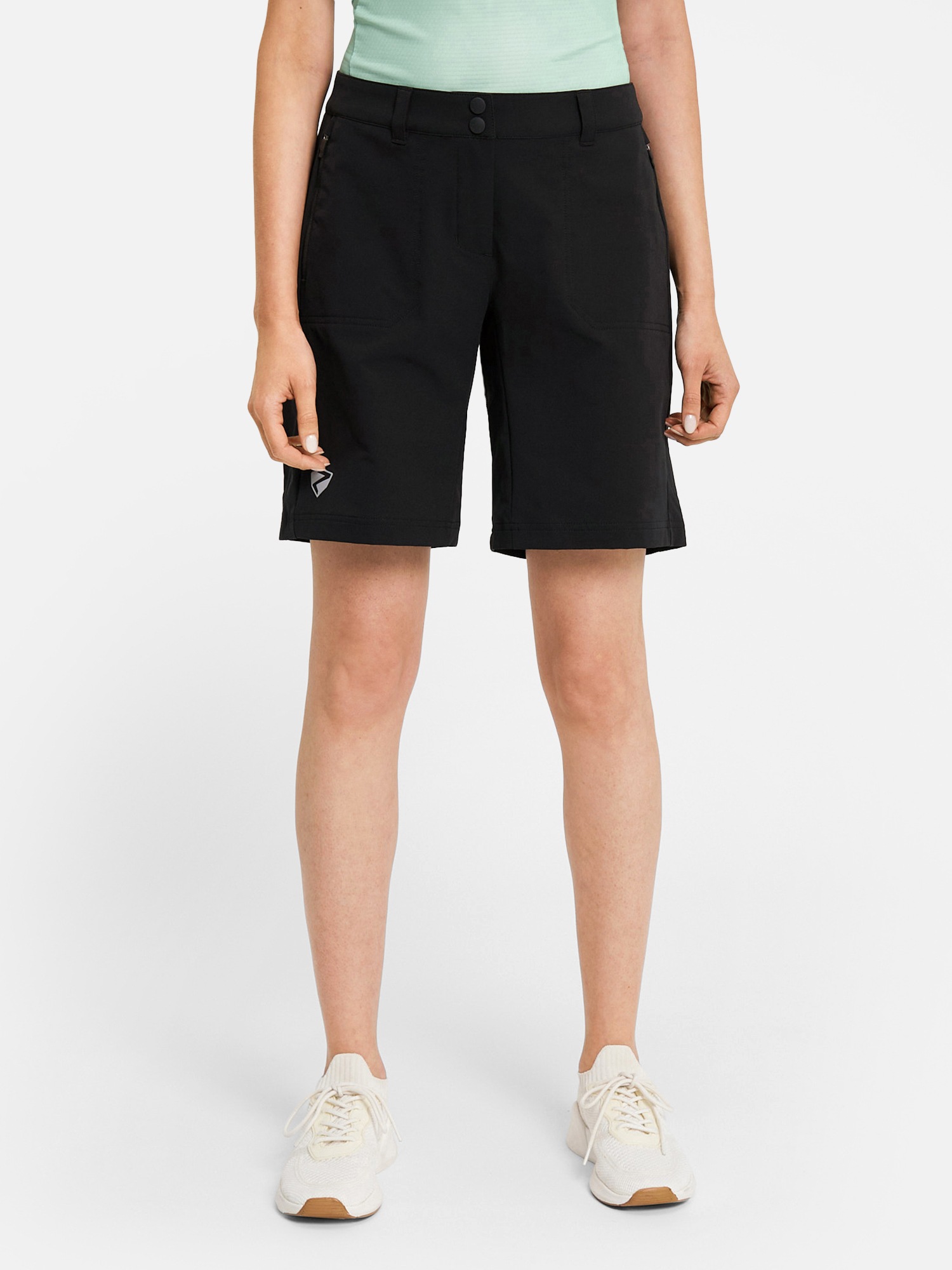 Radhose ZIENER "NAKOA-Z", Damen, Gr. 38, EURO-Größen, schwarz, Obermaterial: 100% Polyester; Obermaterial 2: 98% Polyester, 2% Elasthan, Hosen 2