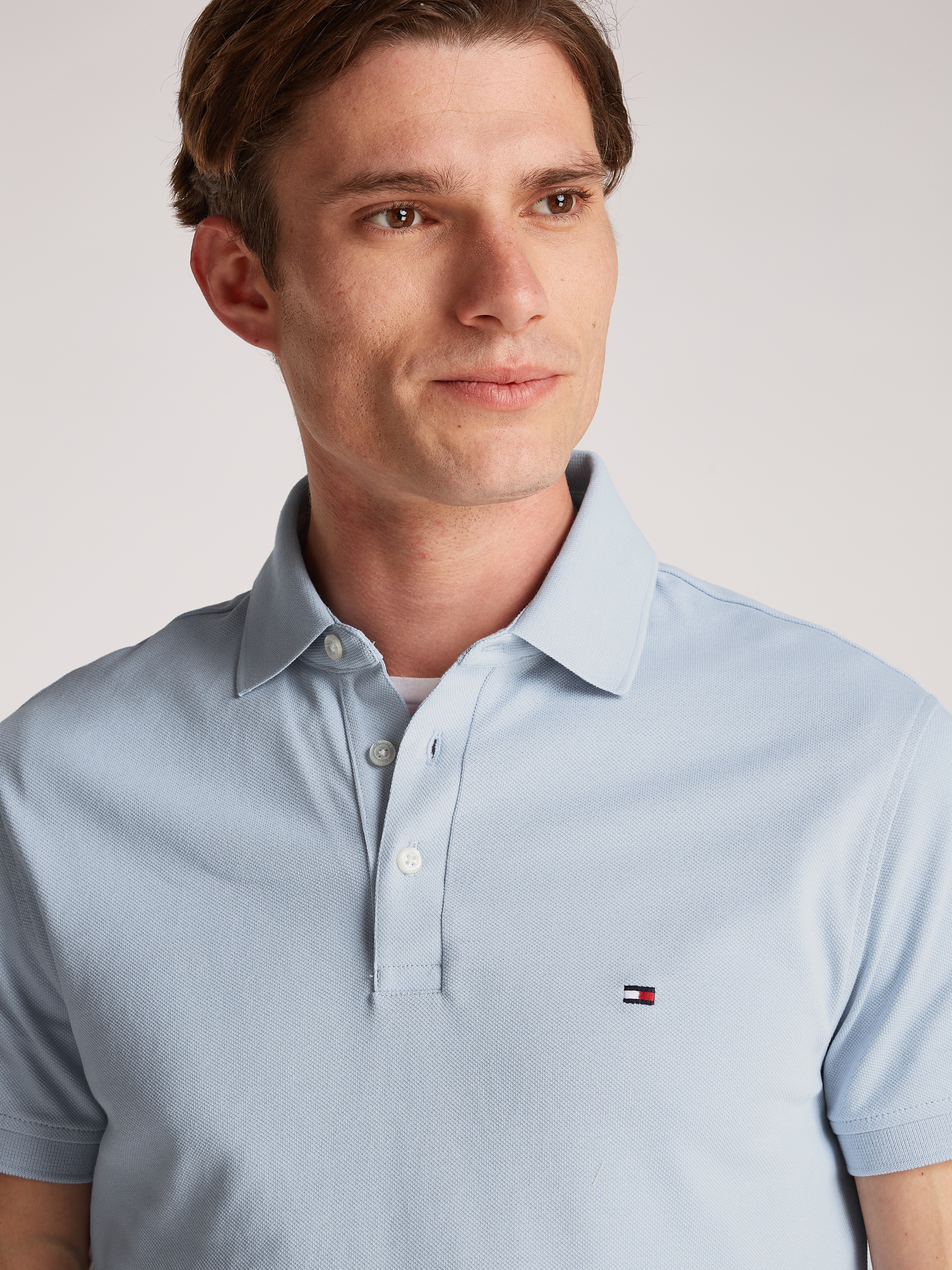 Tommy Hilfiger Poloshirt »1985 SLIM POLO«, aus leicht strukturiertem Piqué-Material