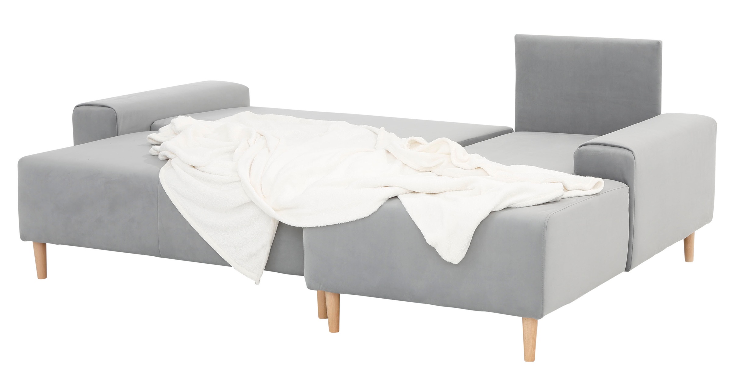 INOSIGN Ecksofa »Samu L-Form«, wahlweise mit Bettfunktion und Bettkasten