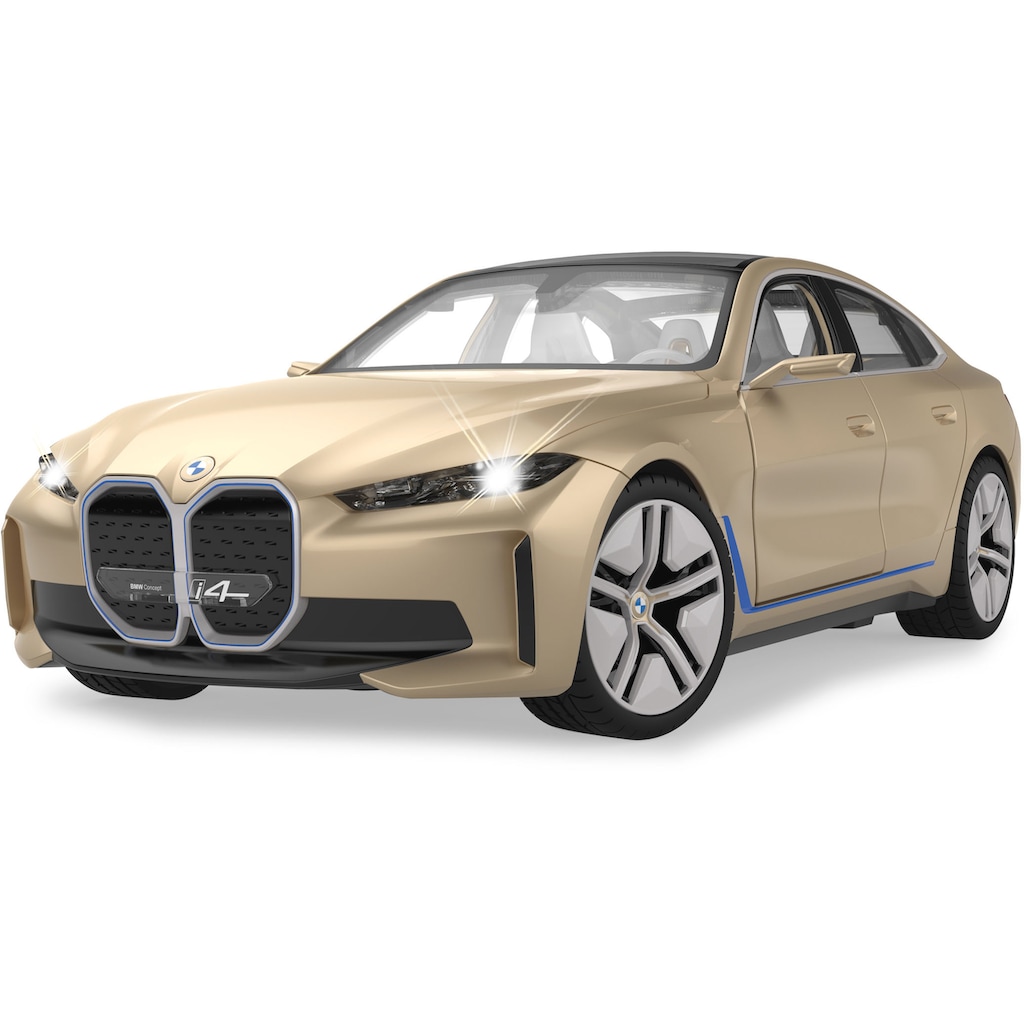 Jamara RC-Auto »BMW i4 Concept 1:14, goldfarben, 2,4 GHz«, mit LED-Licht und Innenbeleuchtung; offiziell lizenziert