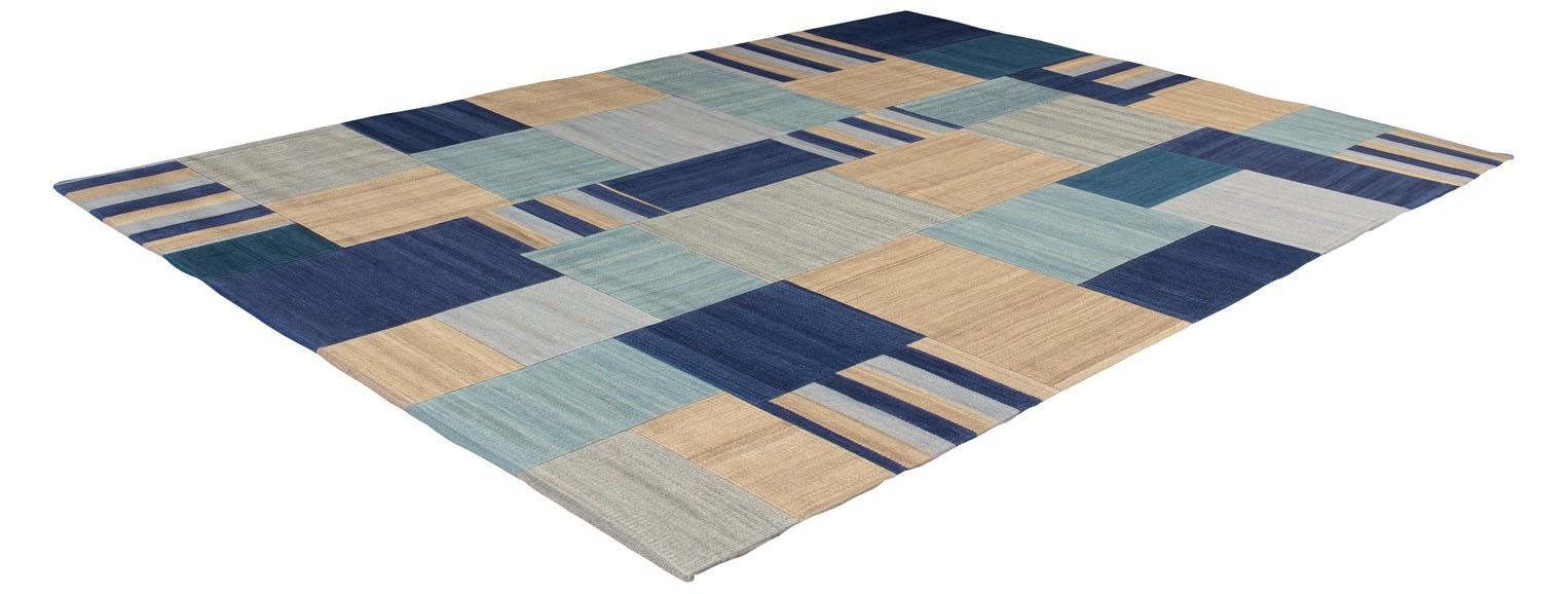Kayoom Teppich »Radical 315«, rechteckig, 15 mm Höhe, Handgewebter Jacquard Kilim, hochwertige Materialmischung.