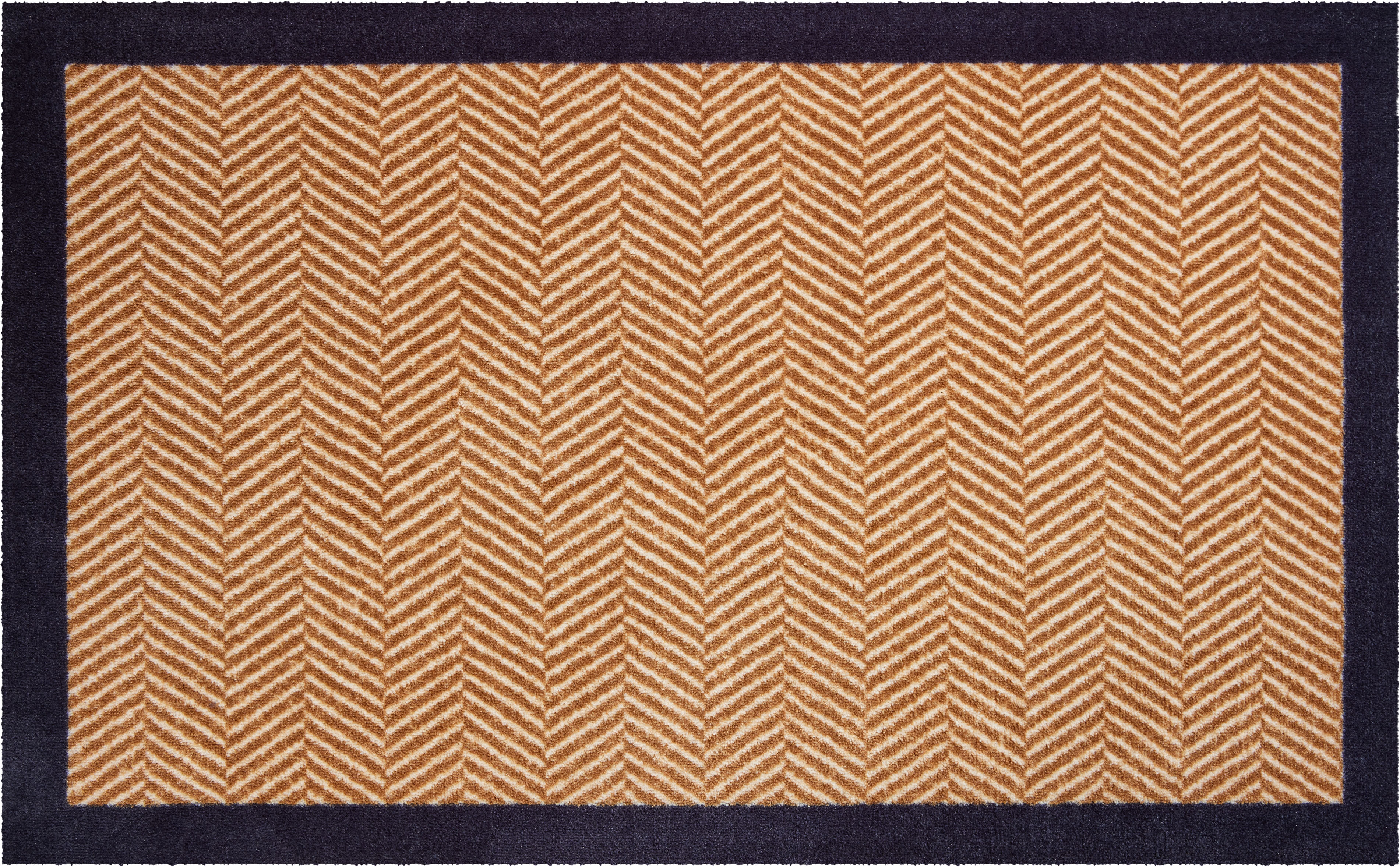 Thumbnail - Grund Teppich "Herringbone", rechteckig, 8 mm Höhe, In- und Outdoor geeignet, mit Bordüre